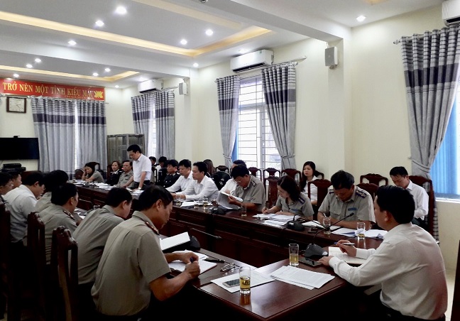 Cục THADS tỉnh Thanh Hóa họp triển khai công tác thi hành án dân sự, hành chính năm 2020