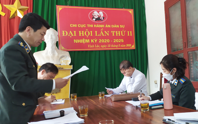 Kiểm tra công tác THADS tại Chi cục THADS huyện Vĩnh Lộc