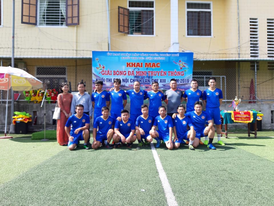 Các cơ quan Thi hành án dân sự tỉnh Thừa Thiên Huế tham gia Giải bóng đá Khối thi đua Nội chính năm 2019