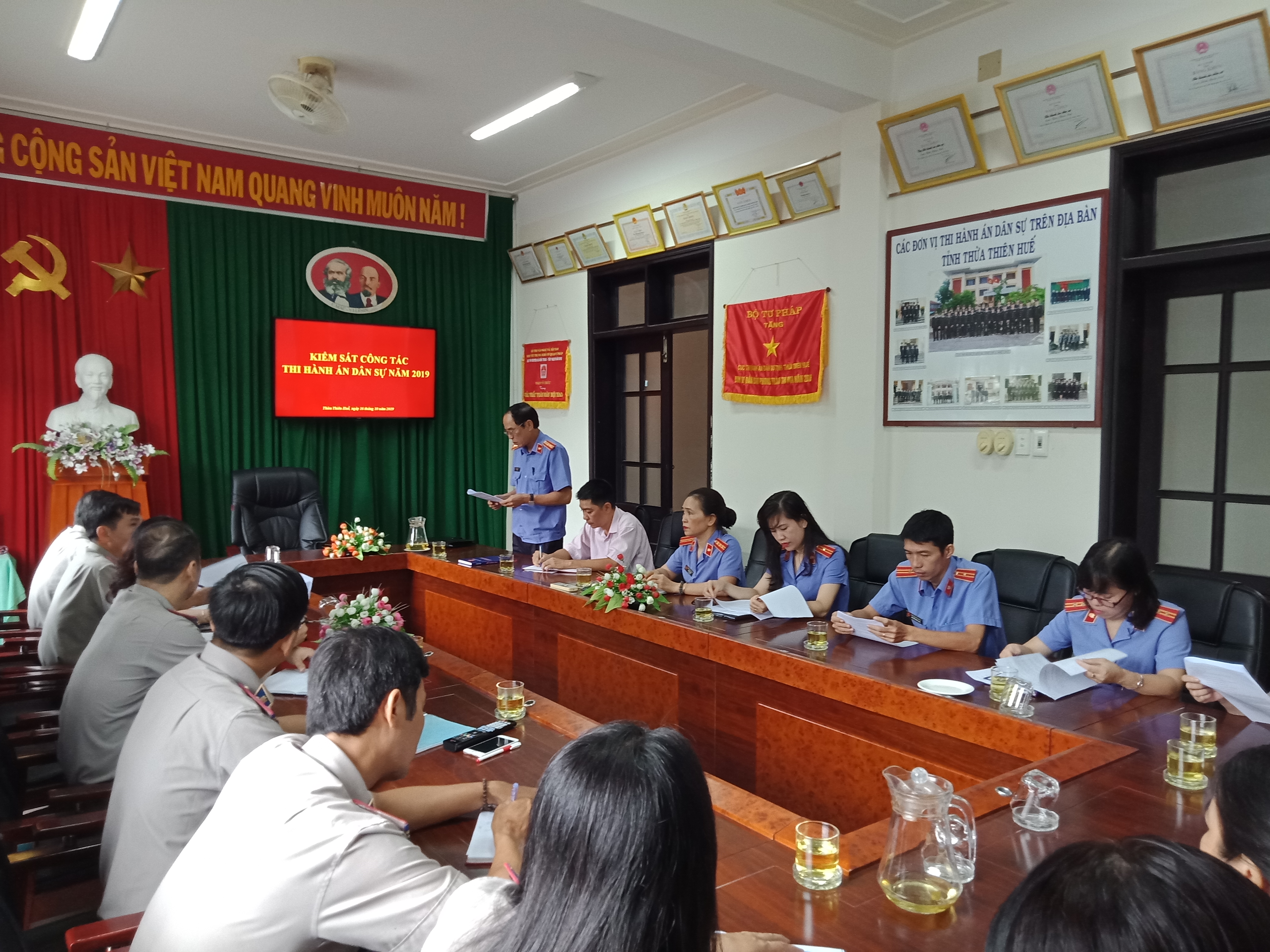 Viện kiểm sát nhân dân tỉnh Thừa Thiên Huế trực tiếp kiểm sát công tác thi hành án dân sự năm 2019