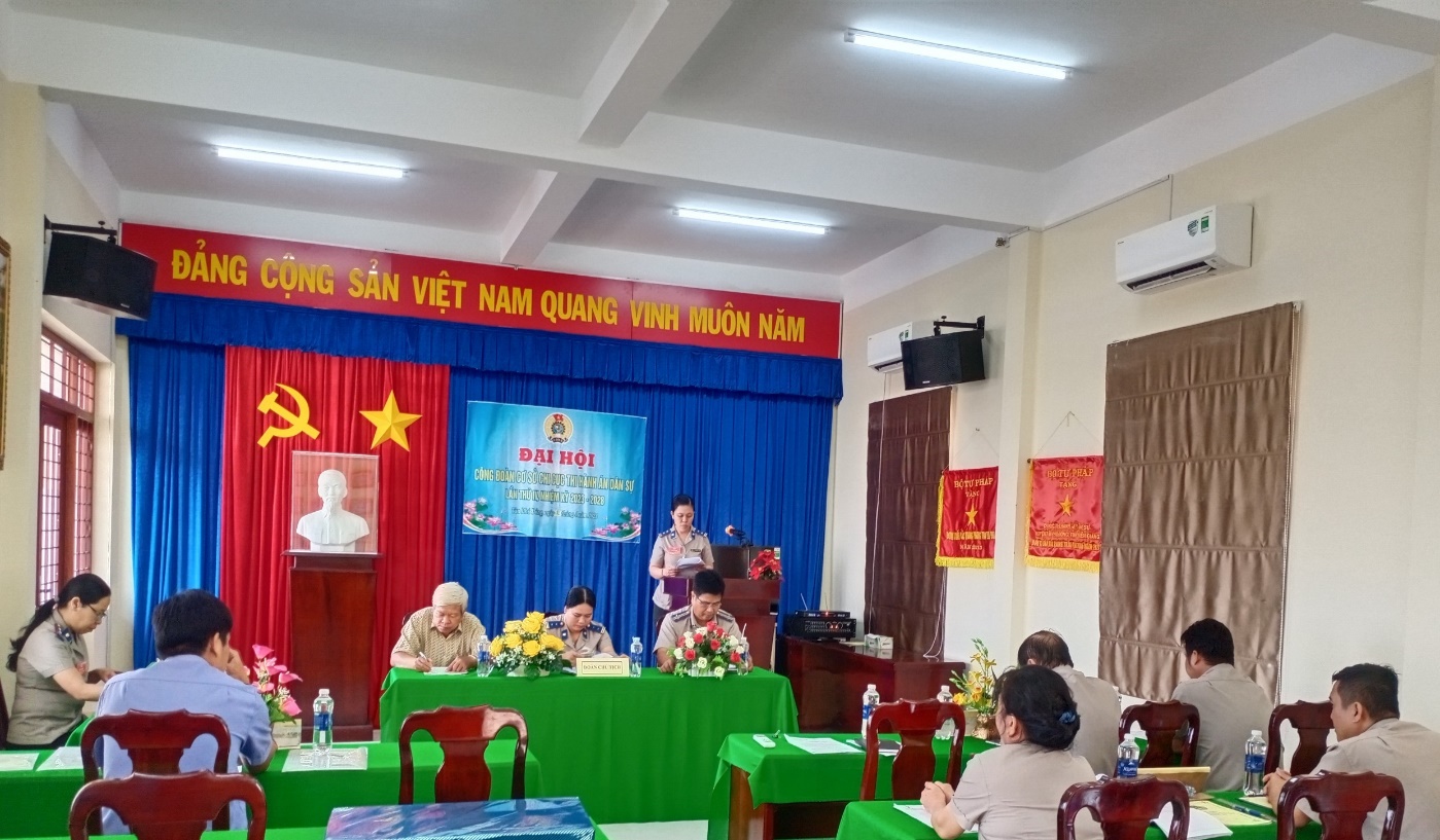 Chi cục THADS huyện Tân Phú Đông tổ chức Đại hội Công đoàn cơ sở lần thứ lần thứ IV, nhiệm kỳ 2023-2028