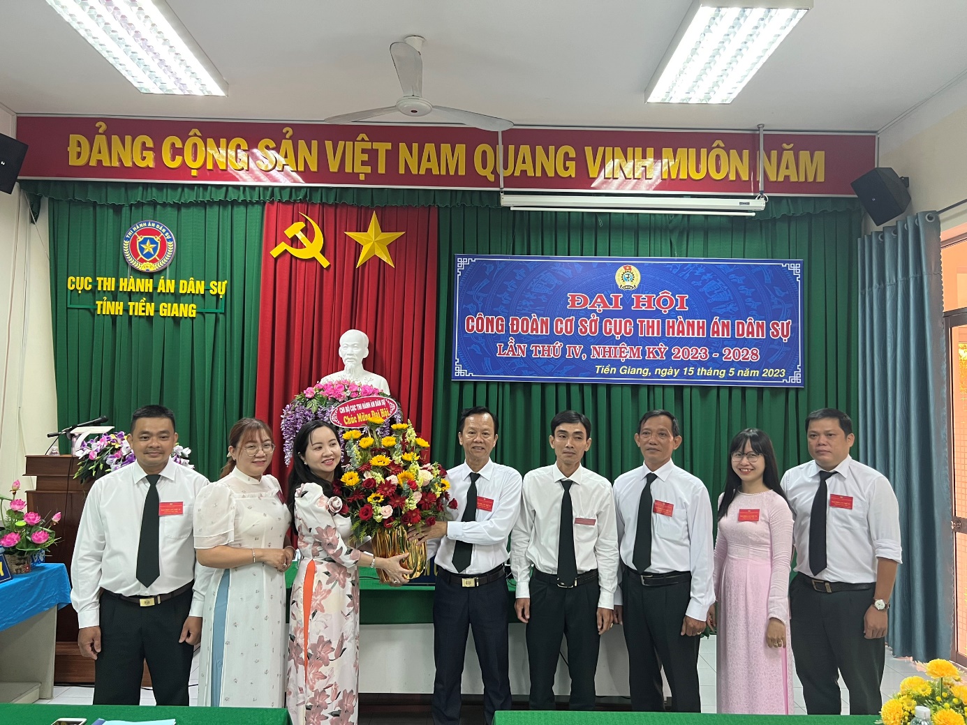 Đại hội Công đoàn cơ sở Cục Thi hành án dân sự tỉnh Tiền Giang lần thứ IV, nhiệm kỳ 2023 - 2028