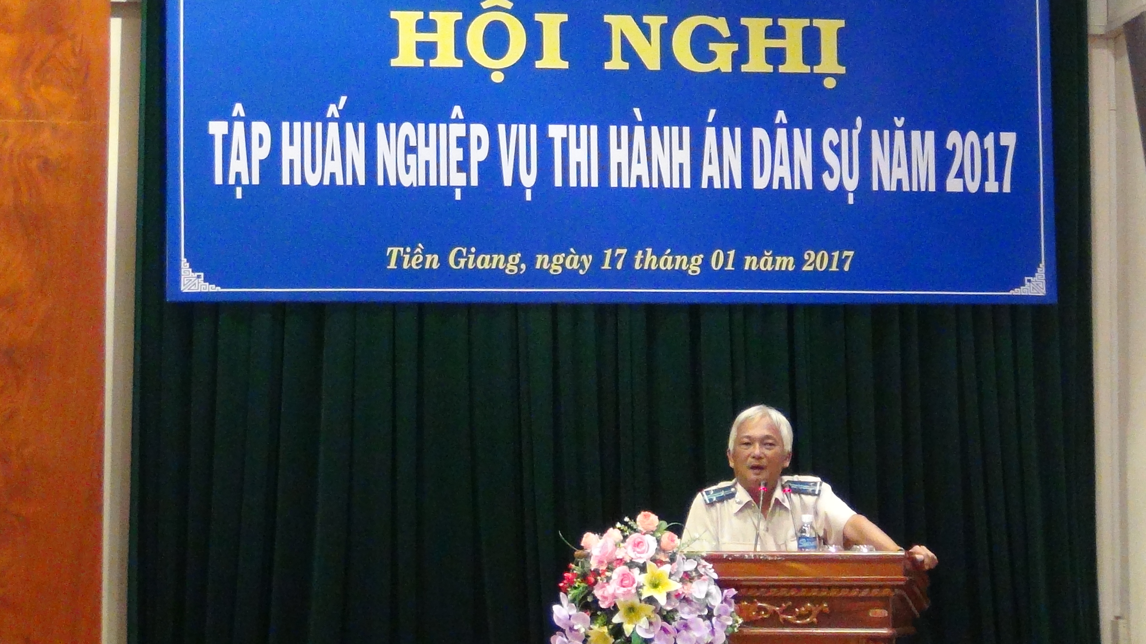 Cục Thi hành án dân sự tỉnh Tiền Giang tổ chức hội nghị tập huấn nghiệp vụ thi hành án dân sự năm 2017
