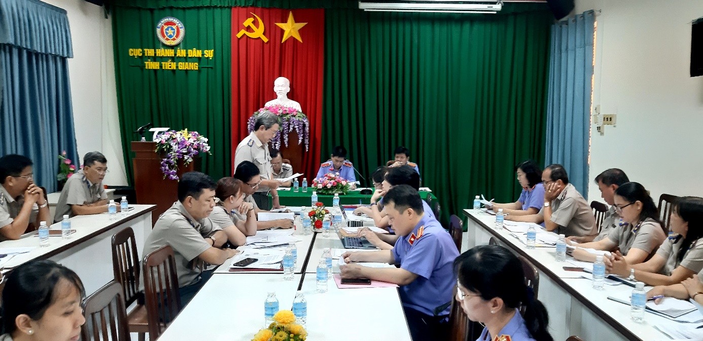 Viện kiểm sát nhân dân tối cao trực tiếp kiểm sát việc tuân theo pháp luật trong hoạt động thi hành án dân sự tại Cục Thi hành án dân sự tỉnh Tiền Giang