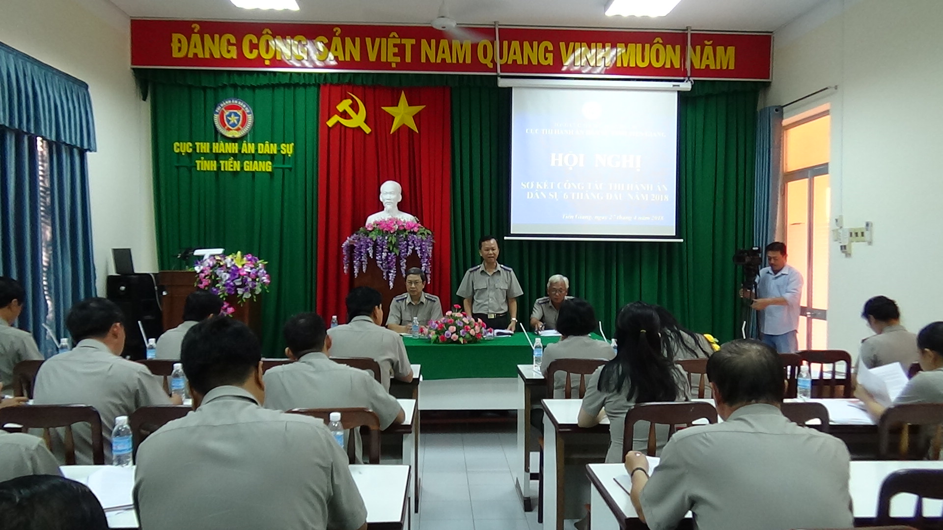 Cục Thi hành án dân sự tỉnh Tiền Giang tổ chức Hội nghị sơ kết công tác thi hành án dân sự 06 tháng đầu năm 2018
