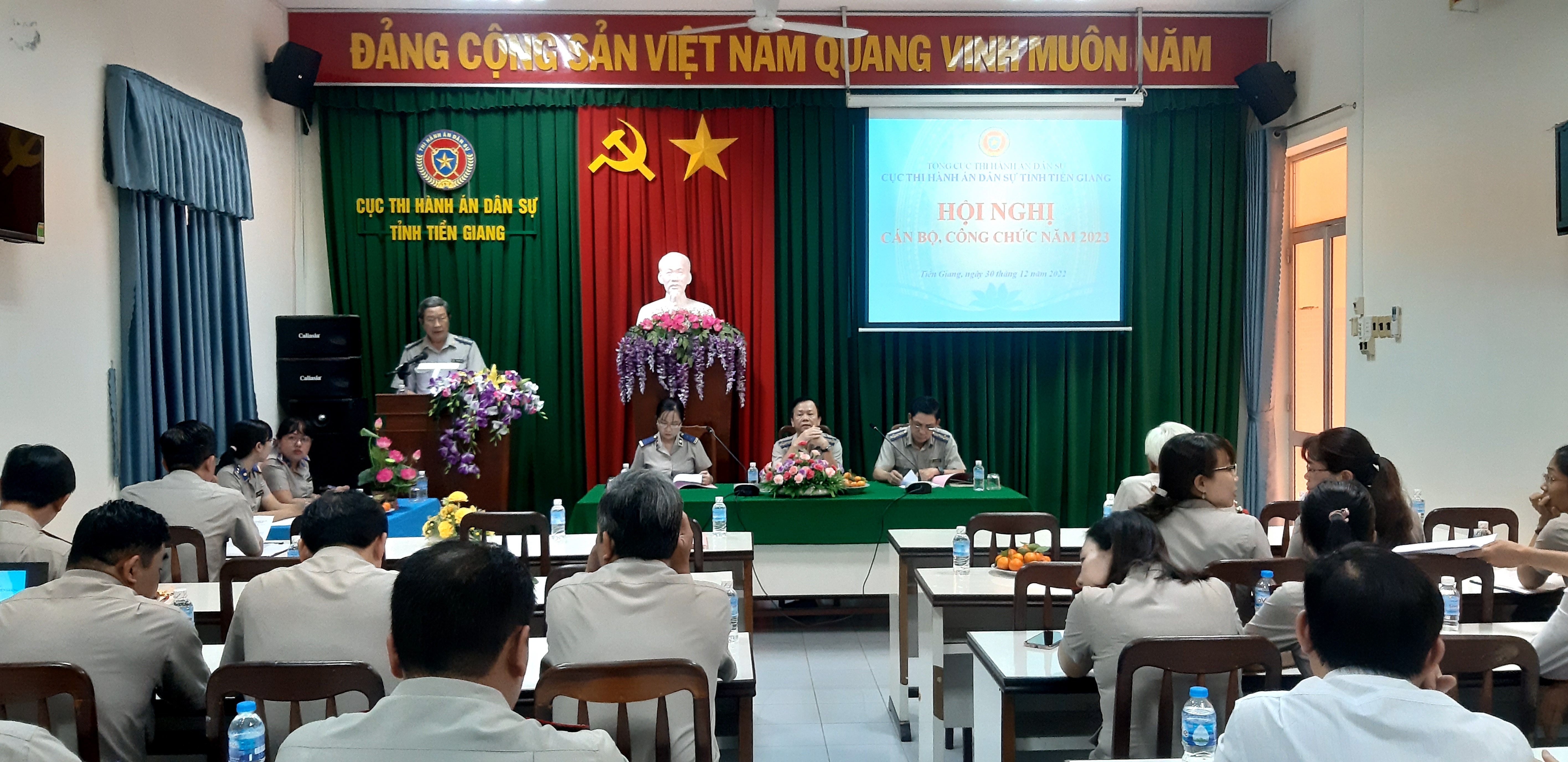 Cục Thi hành án dân sự tỉnh Tiền Giang tổ chức Hội nghị cán bộ, công chức năm 2023
