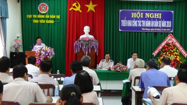 Cục Thi hành án dân sự tỉnh Tiền Giang: tổ chức Hội nghị tập huấn nghiệp vụ về công tác dân sự năm 2015