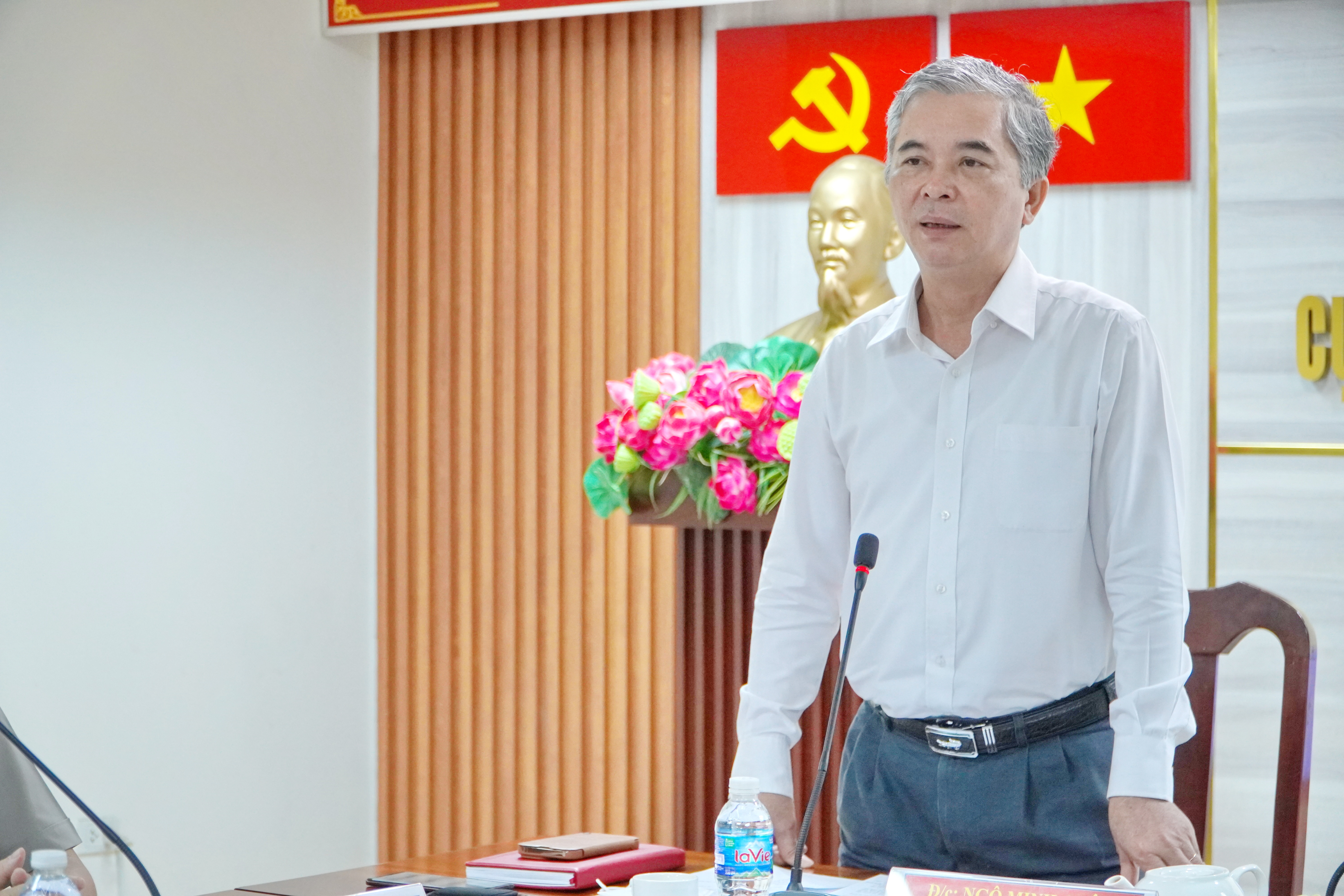 Trưởng Ban chỉ đạo THADS Ngô Minh Châu phát biểu 18.3.2022