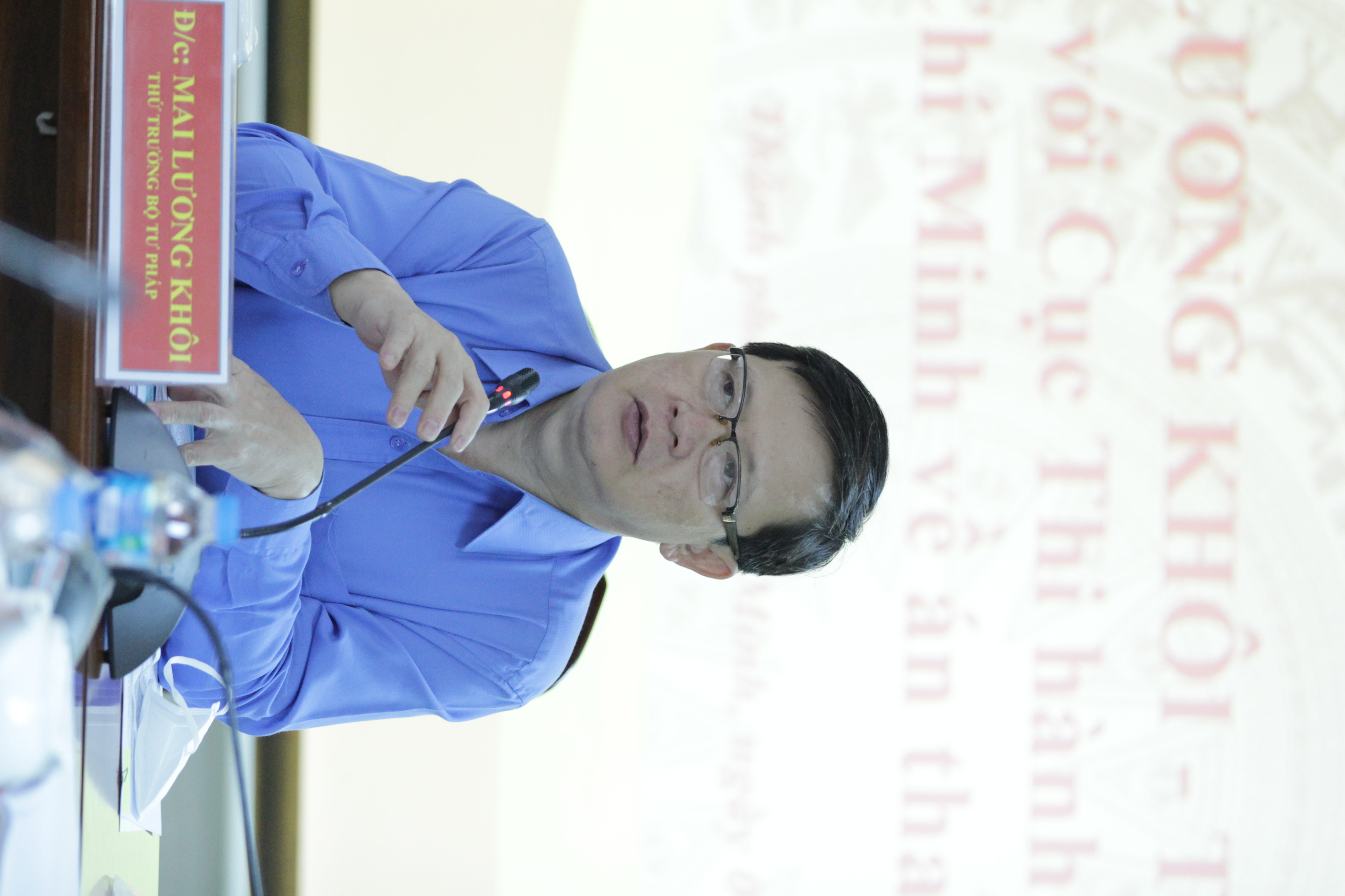 Thứ trưởng Mai Lương Khôi làm việc về án tham nhũng, kinh thế 06.12.2021