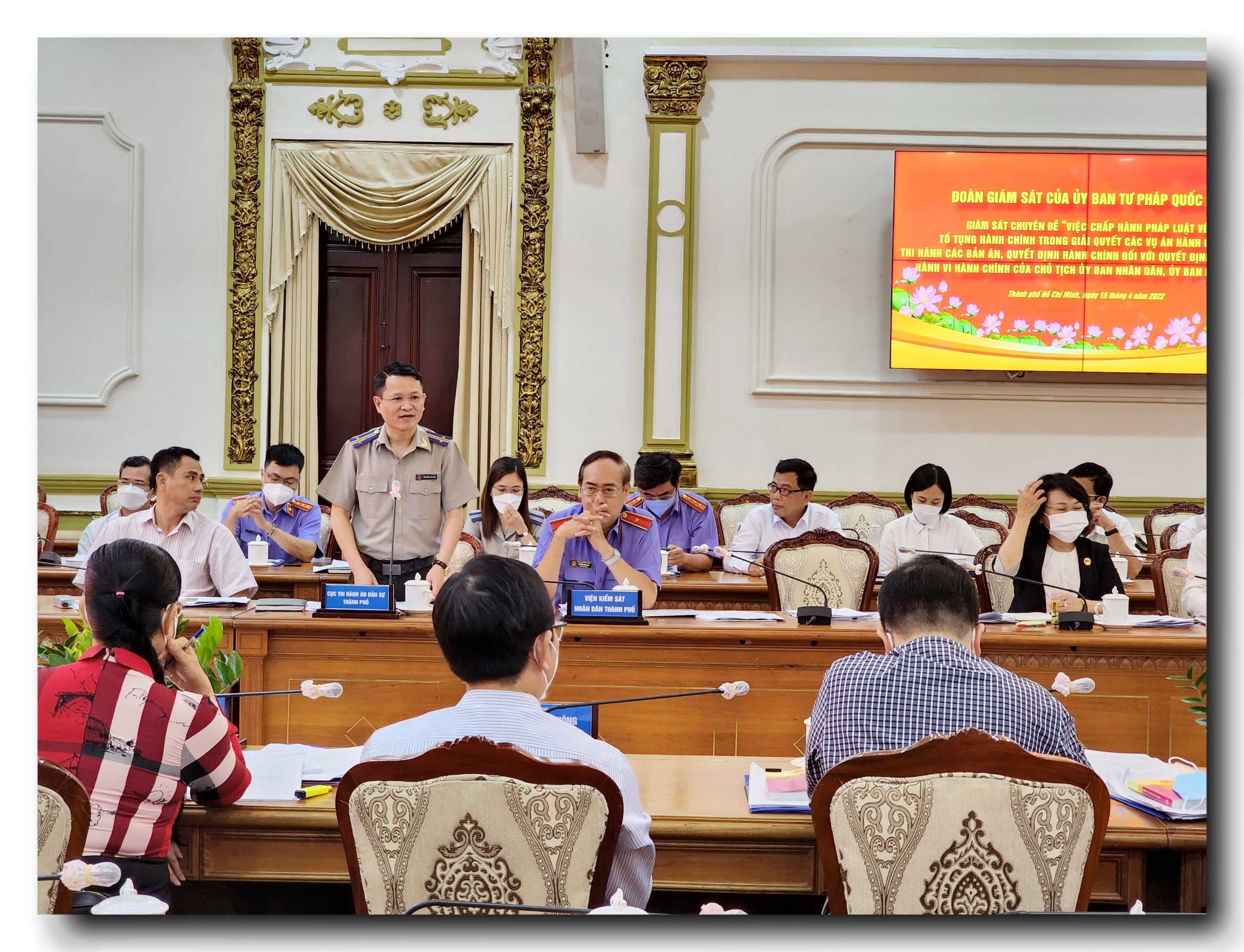 Q. Cục trưởng Nguyễn Văn Hòa tham dự họp của Đoàn giám sát UBTP Quốc Hội