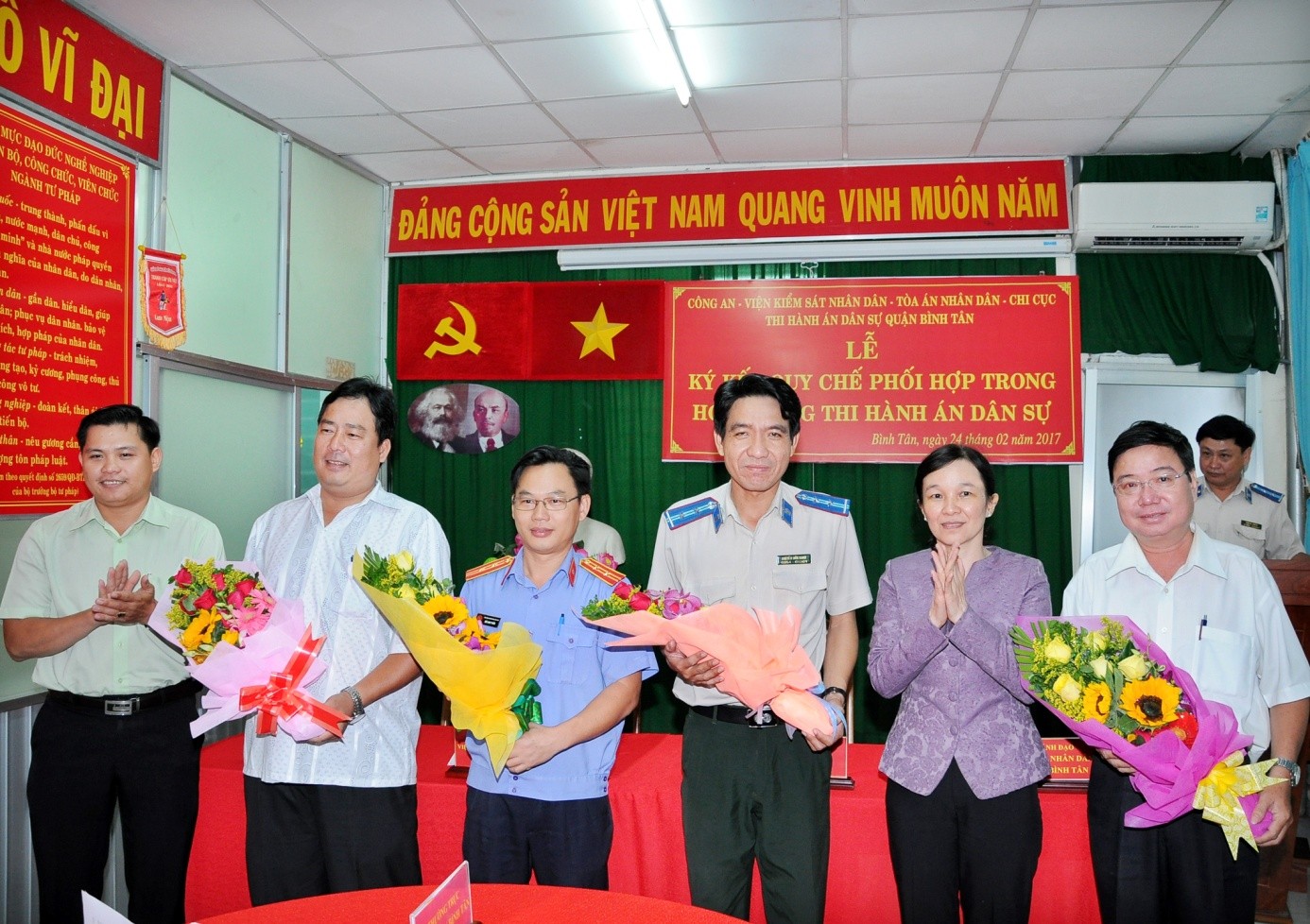Lễ ký kết Quy chế Phối hợp liên ngành trong công tác thi hành án dân sự tại quận Bình Tân