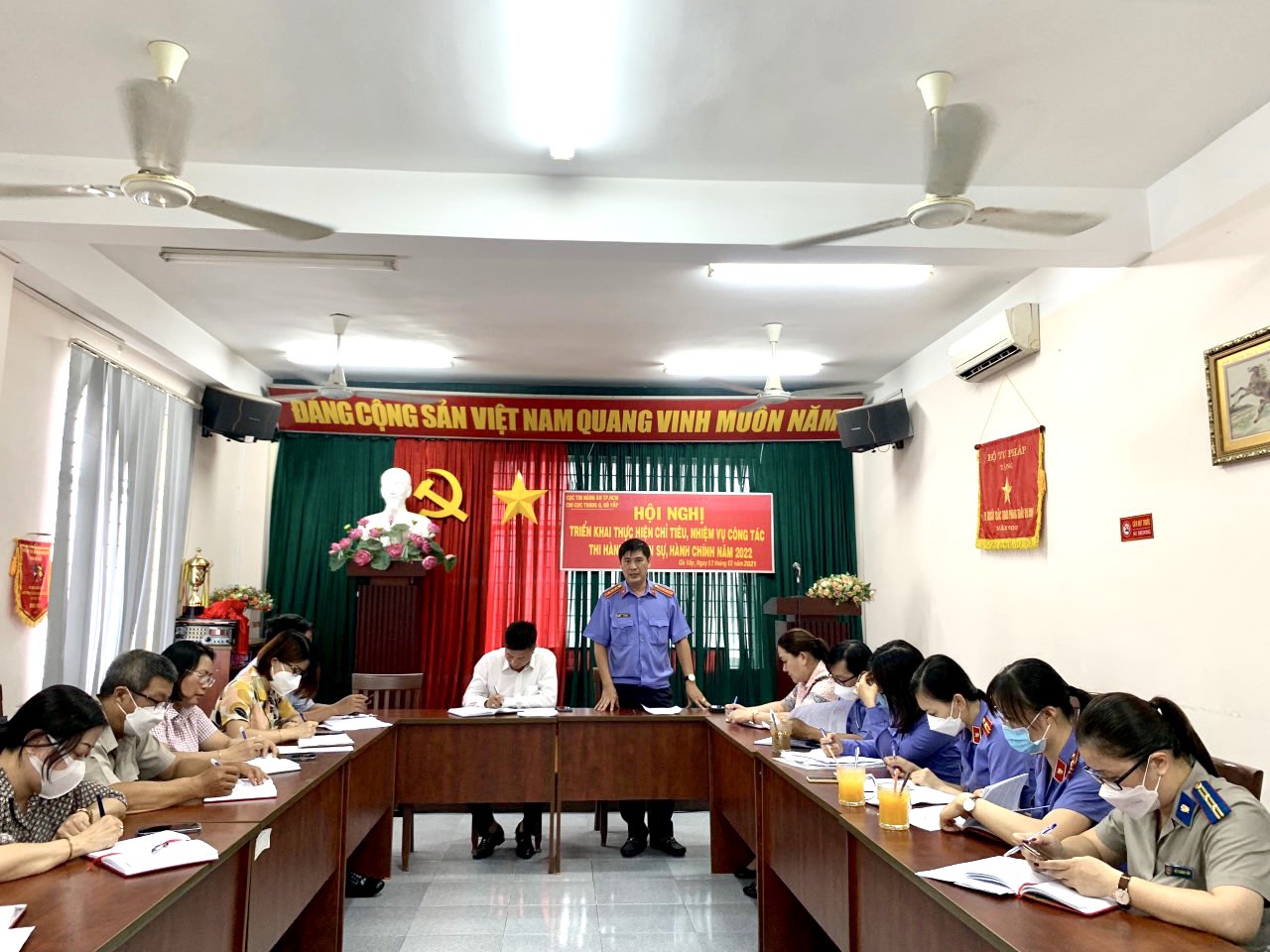 Công bố Quyết định trực tiếp kiểm sát công tác THADS tại Chi cục quận Gò Vấp
