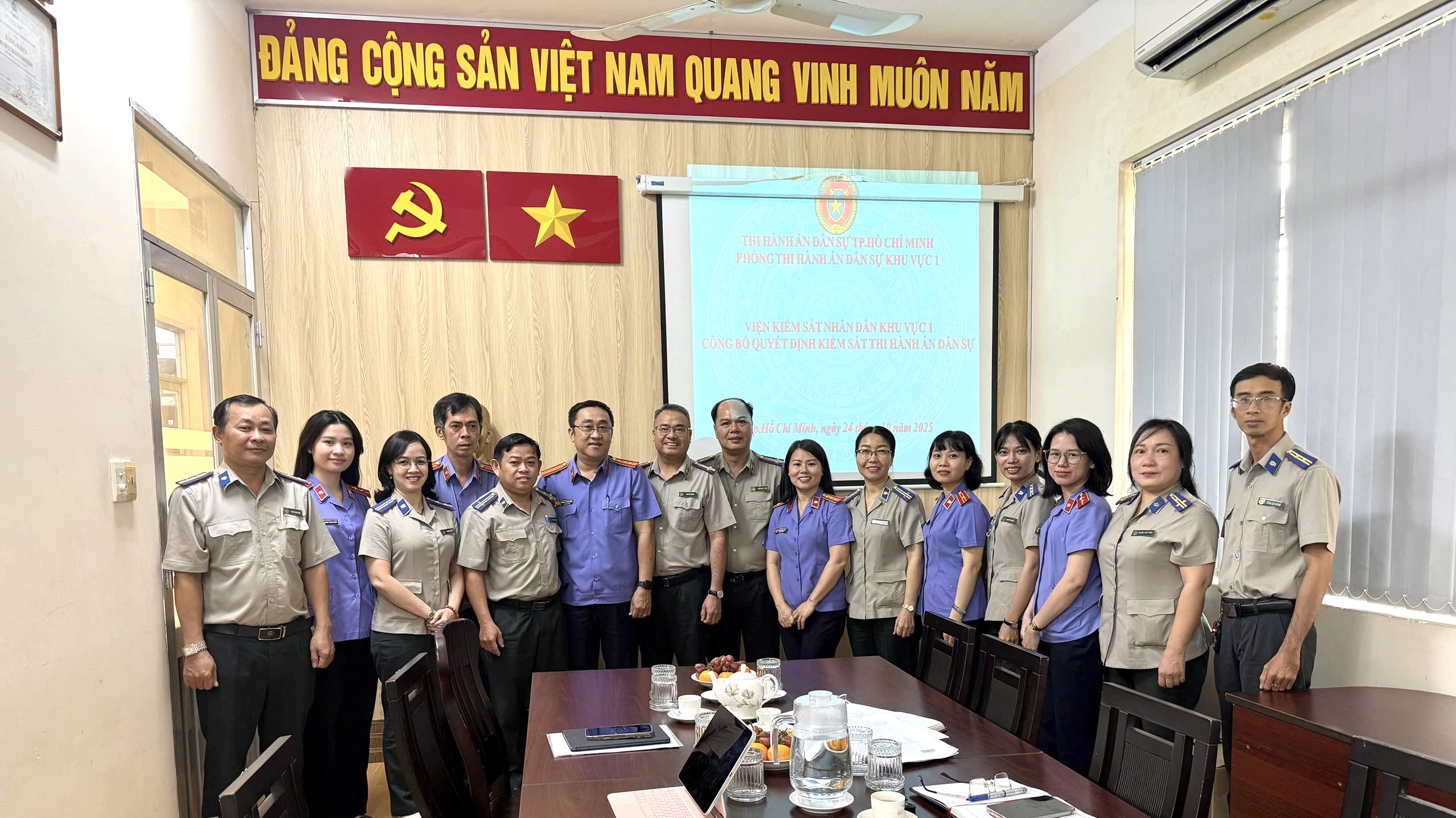 VIỆN KIỂM SÁT NHÂN DÂN KHU VỰC 1 CÔNG BỐ QUYẾT ĐỊNH TRỰC TIẾP KIỂM SÁT HOẠT ĐỘNG THI HÀNH ÁN DÂN SỰ