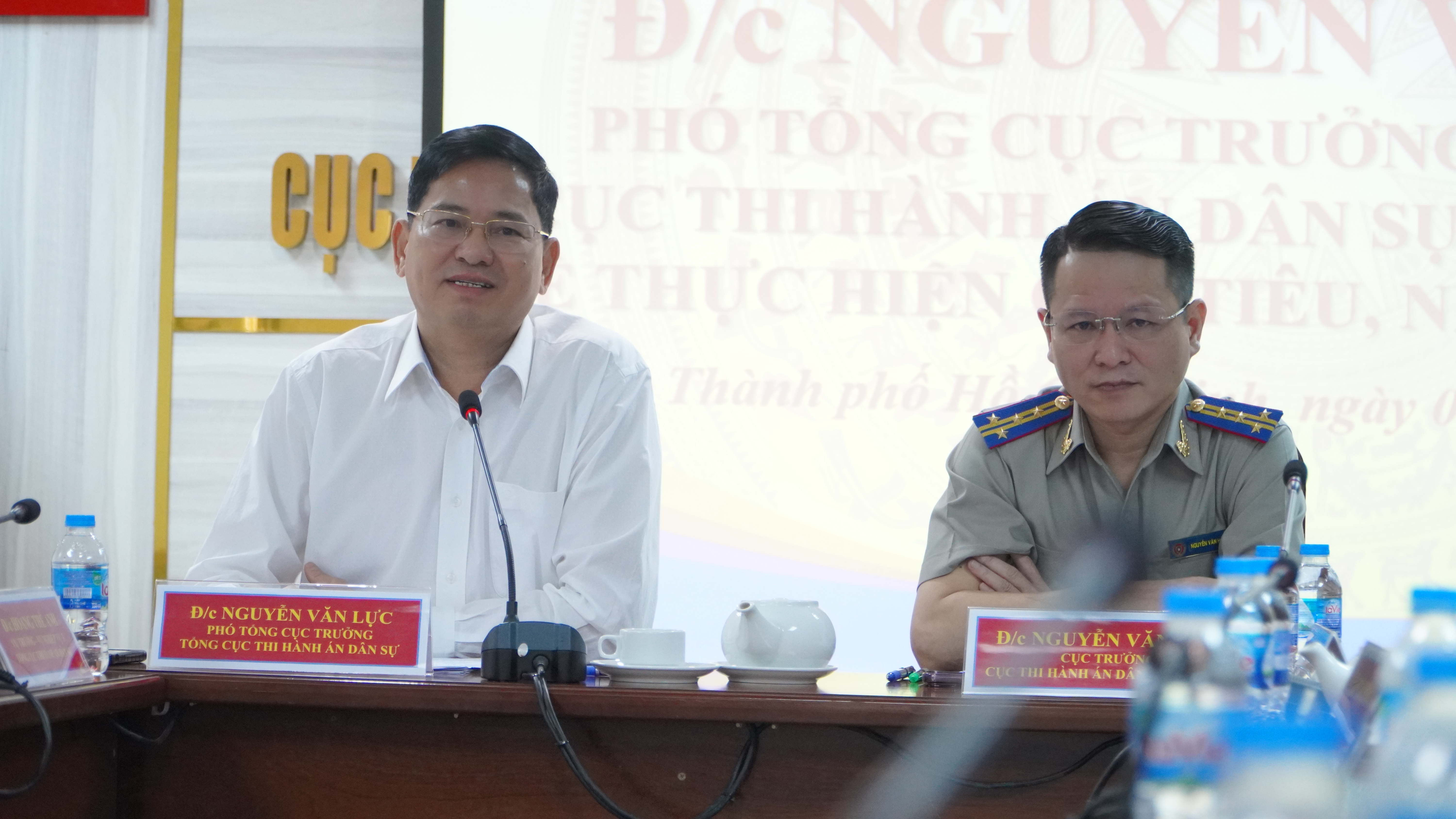 Phó Tổng cục trưởng Nguyễn Văn Lực làm việc về theo dõi thi hành án hành chính trên địa bàn TP HCM