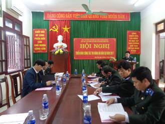 Chi cục Thi hành án dân sự huyện Hàm Yên tổ chức hội nghị triển khai công tác năm 2017