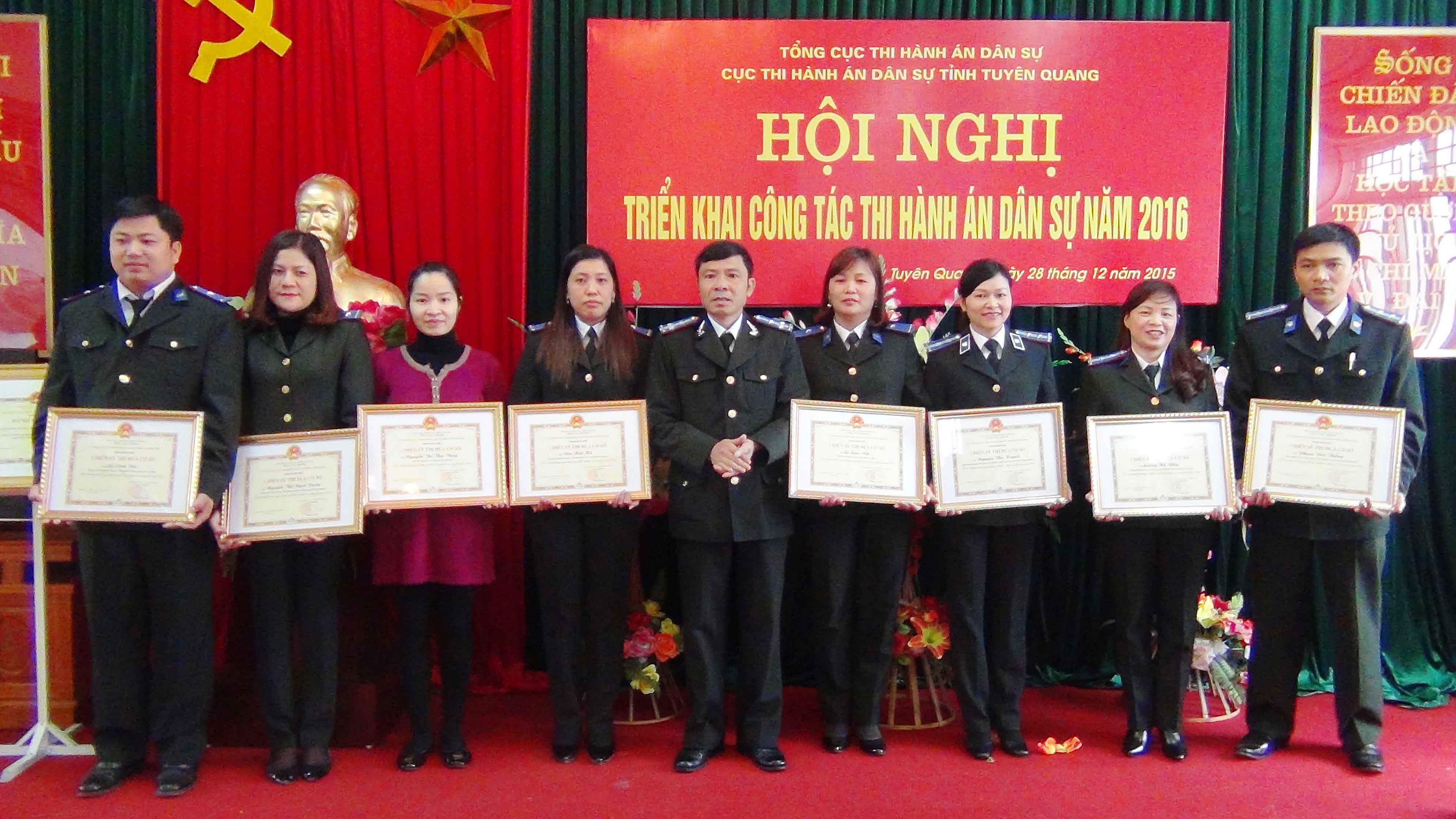 Cục Thi hành án dân sự tỉnh Tuyên Quang triển khai công tác Thi hành án dân sự năm 2016