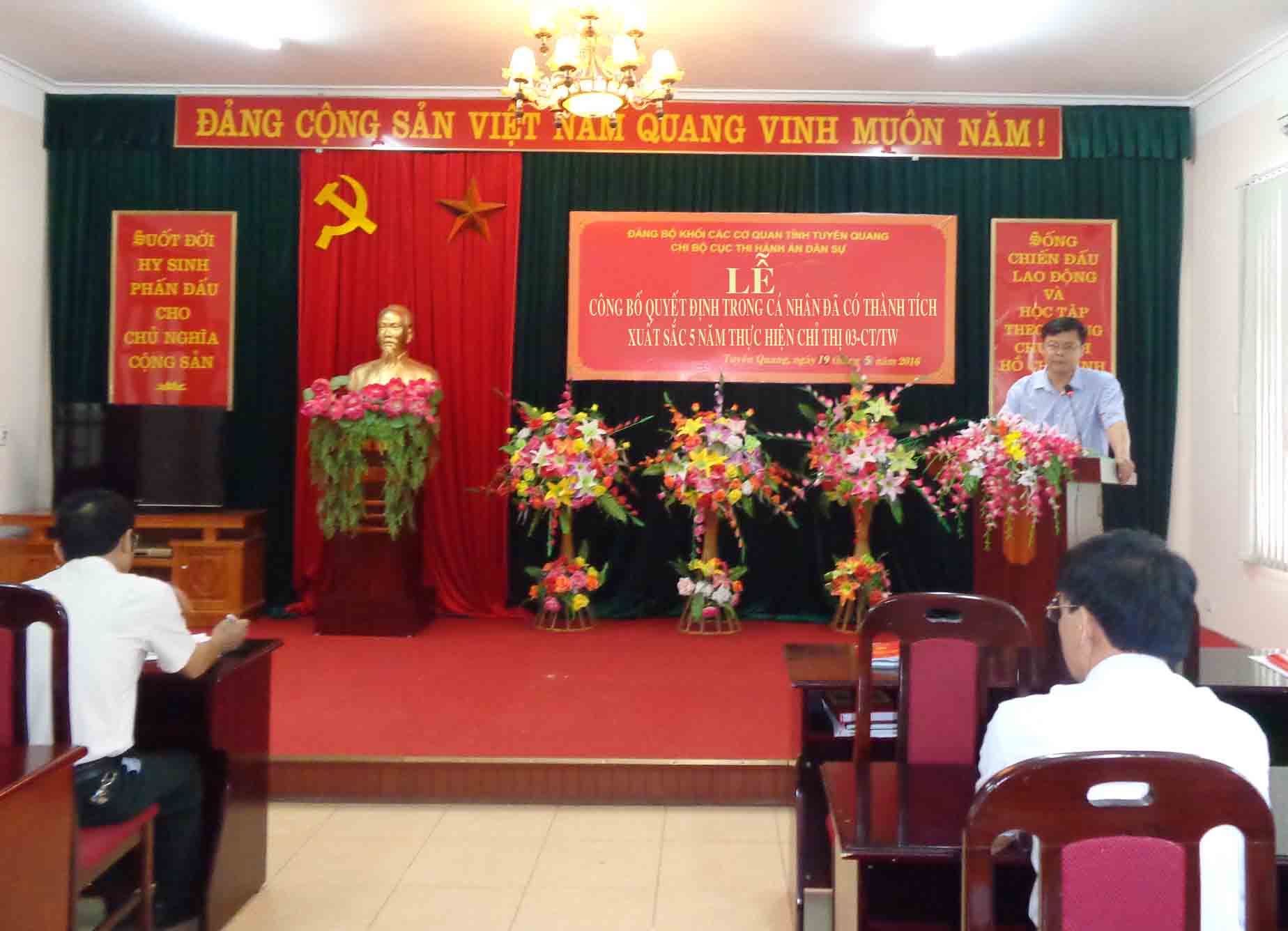 Chi bộ Cục Thi hành án dân sự sinh hoạt chuyên đề: Chủ tịch Hồ Chí Minh với công tác tư pháp