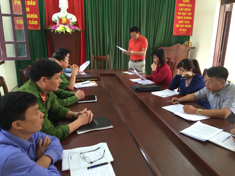 Kiểm tra thực hiện Quy chế phối hợp tại Chi cục Thi hành án dân sự huyện Hàm Yên