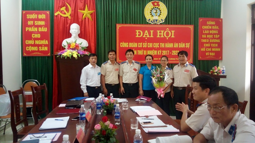 Công đoàn cơ sở Chi cục Thi hành án dân sự huyện Hàm Yên tổ chức thành công Đại hội lần thứ III, nhiệm kỳ 2017 – 2022