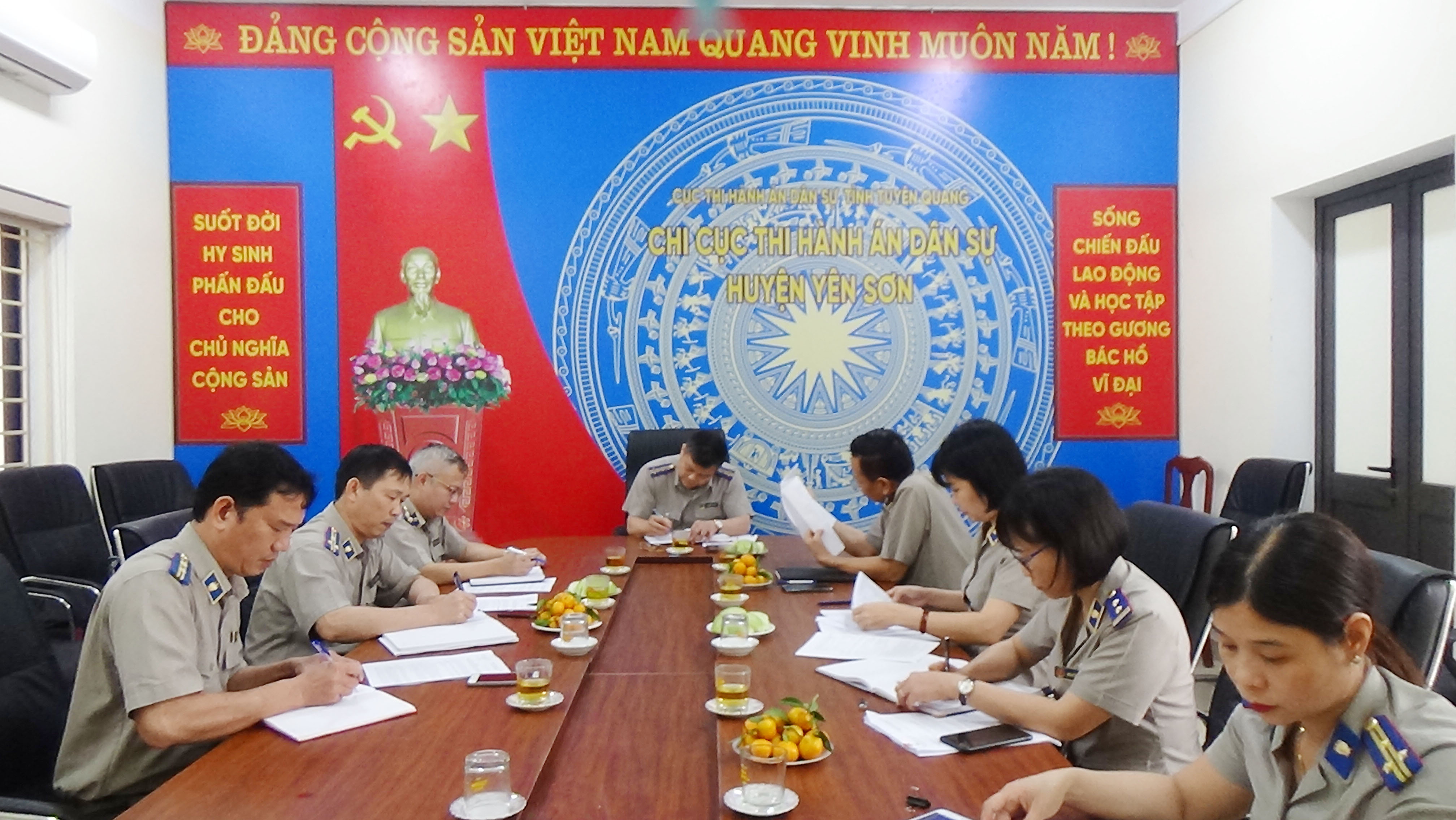 Cục Thi hành án dân sự tỉnh Tuyên Quang đôn đốc việc thực hiện chỉ tiêu, nhiệm vụ năm 2023