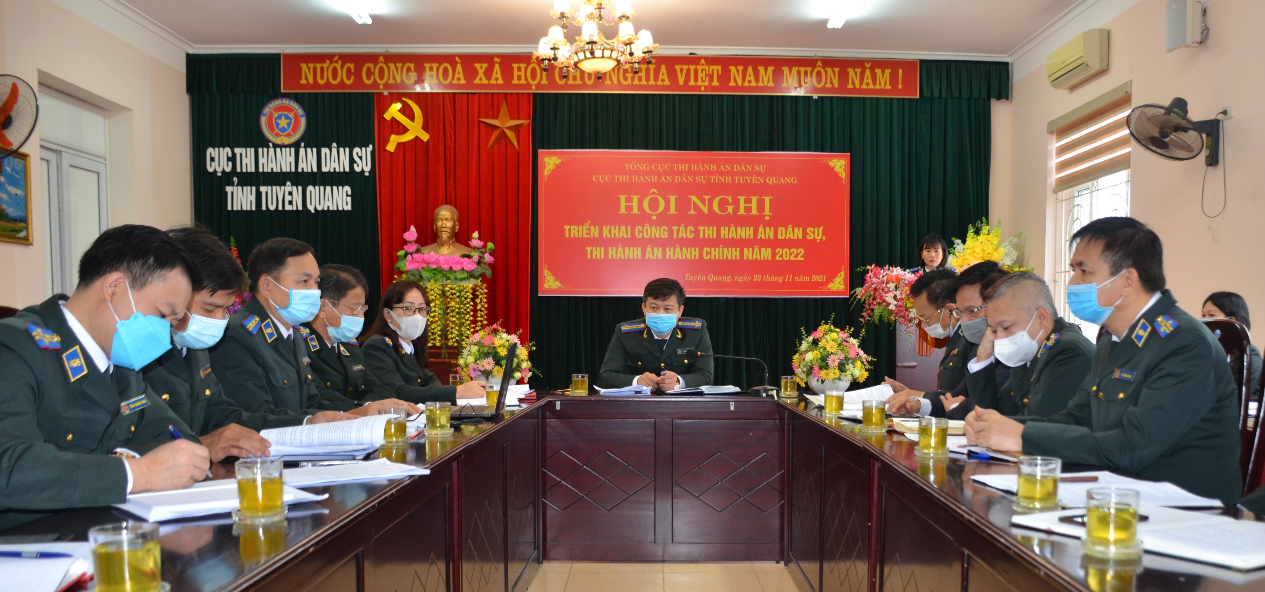 Cục THADS Tuyên Quang tổ chức Hội nghị triển khai công tác thi hành án dân sự, thi hành án hành chính năm 2022.