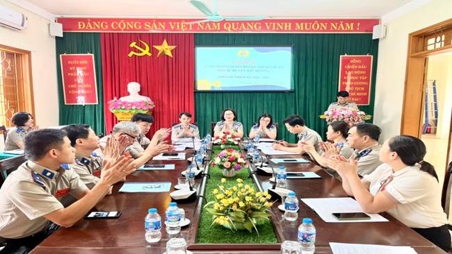 Chi cục Thi hành án dân sự huyện Sơn Dương tổ chức Đại hội Công đoàn cơ sở lần thứ III, nhiệm kỳ 2023-2028
