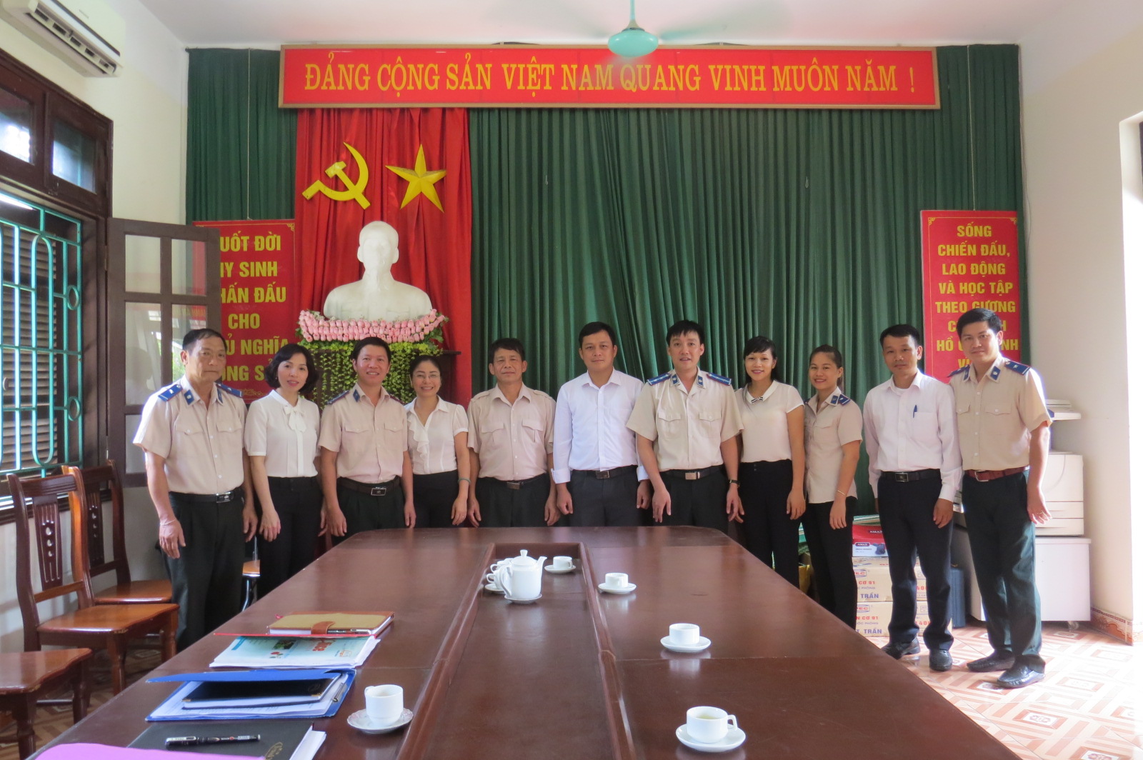 Chi cục THADS huyện Hàm Yên phối hợp thực hiện Đề tài nghiên cứu khoa học của Trường Chính trị tỉnh