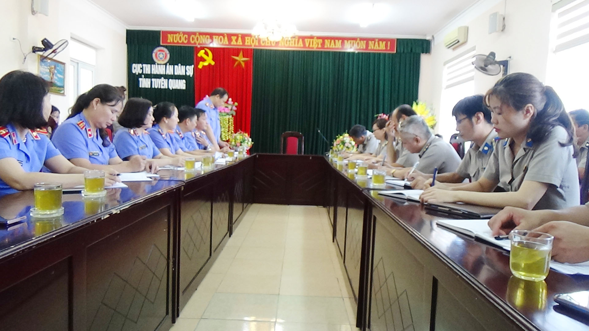 Công bố quyết định kiểm sát công tác thi hành án dân sự tại Cục Thi hành án dân sự Tuyên Quang