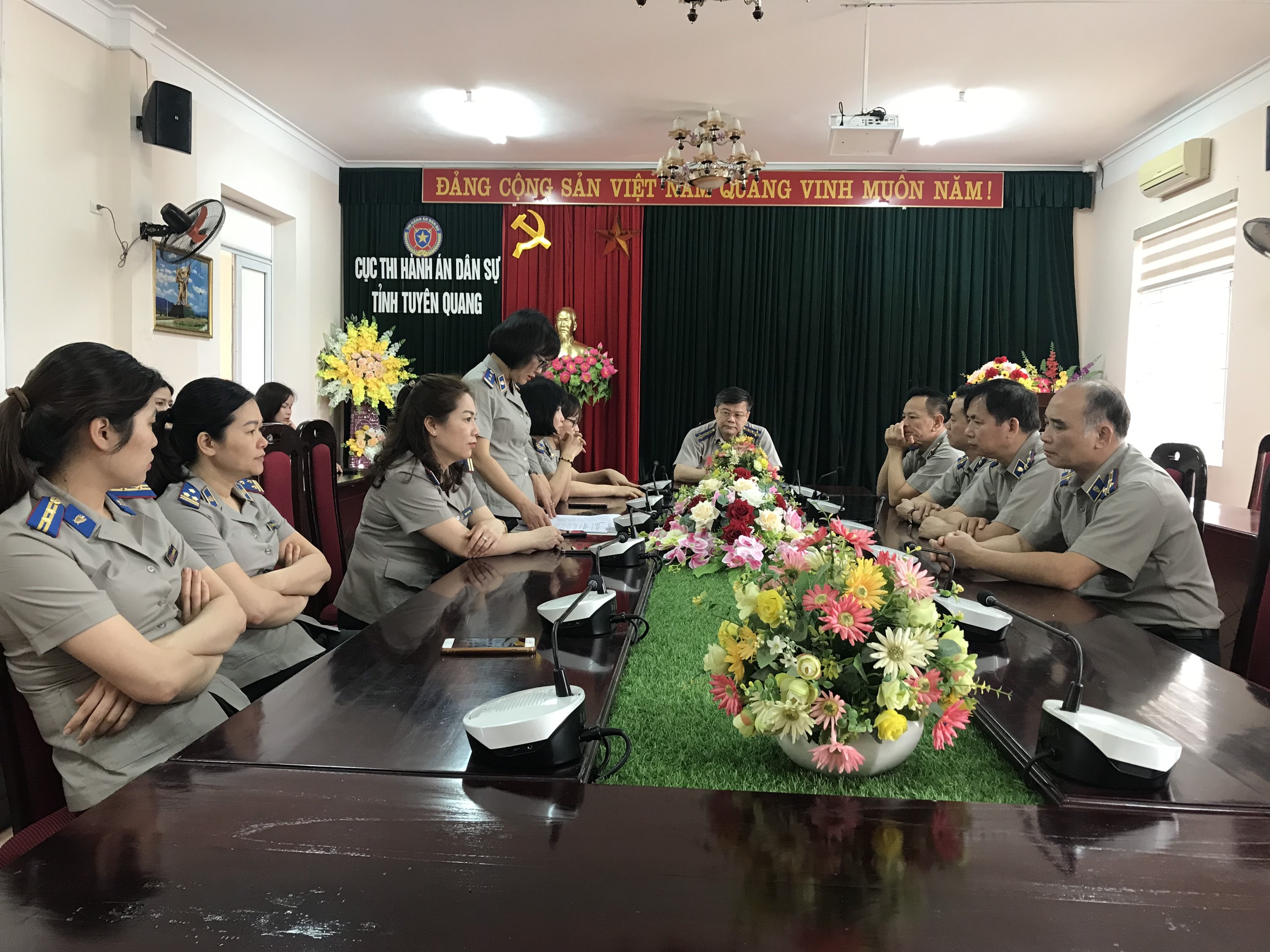 Lễ ra mắt Mô hình “Cơ quan tự quản về đảm bảo an toàn trật tự” tại Cục THADS tỉnh Tuyên Quang