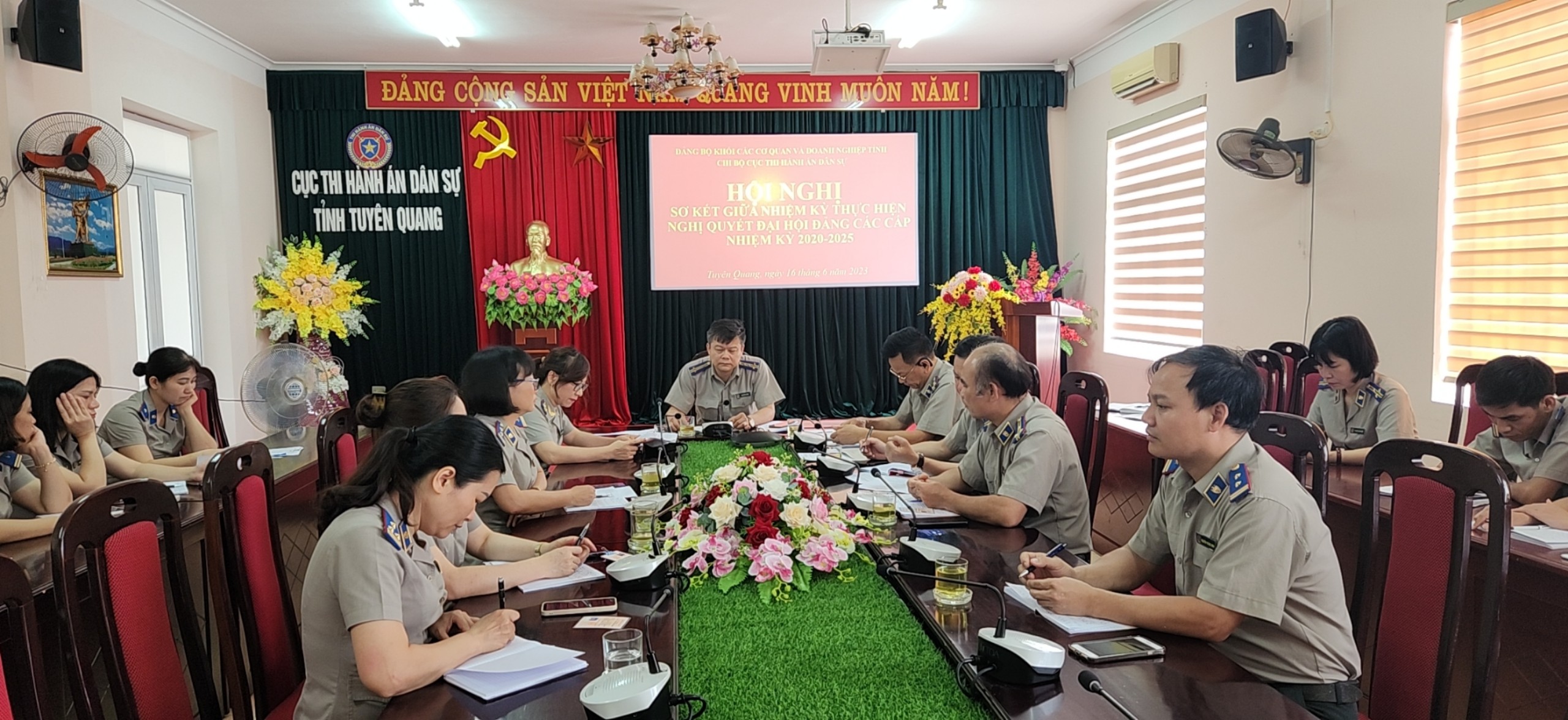 Chi bộ Cục THADS tỉnh Tuyên Quang tổ chức Hội nghị sơ kết giữa nhiệm kỳ thực hiện Nghị quyết Đại hội Đảng các cấp, nhiệm kỳ 2020 – 2025.