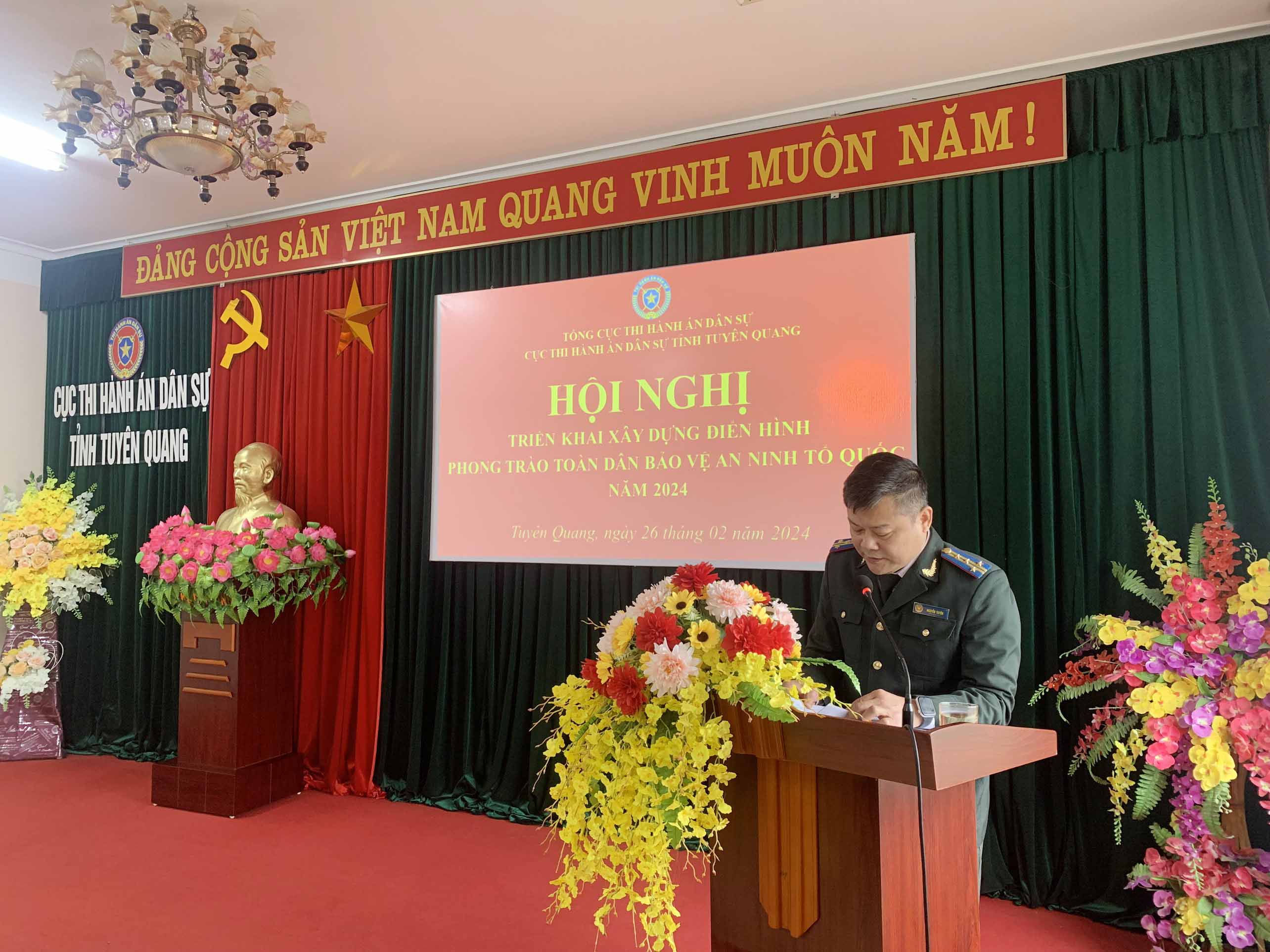 Cục THADS tỉnh Tuyên Quang tổ chức Hội nghị triển khai xây dựng  điển hình phong trào “Toàn dân bảo vệ an ninh Tổ quốc” năm 2024