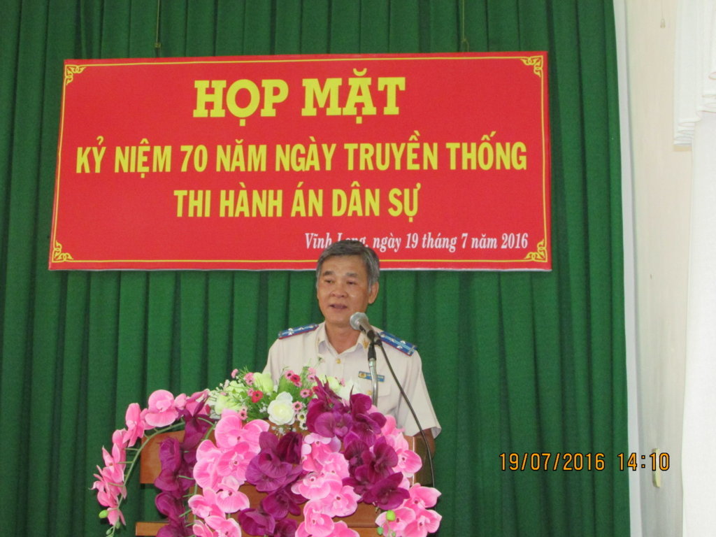 Cục Thi hành án dân sự tỉnh Vĩnh Long tổ chức Hợp mặt kỷ niệm 70 năm Ngày truyền thống Thi hành án dân sự