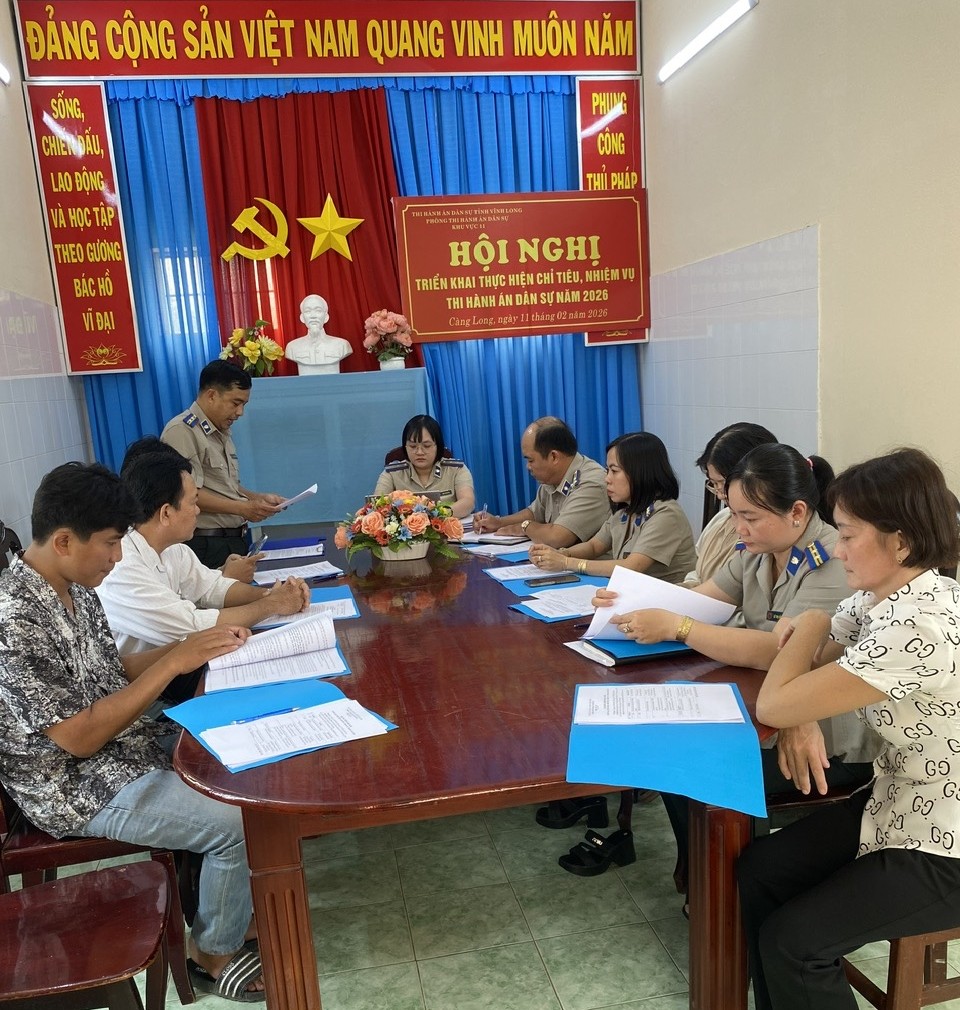 HỘI NGHỊ TRIỂN KHAI CÔNG TÁC THI HÀNH ÁN DÂN SỰ GẮN VỚI HỌP MẶT MỪNG ĐẢNG – MỪNG XUÂN BÍNH NGỌ NĂM 2026 VÀ TẶNG QUÀ TẾT