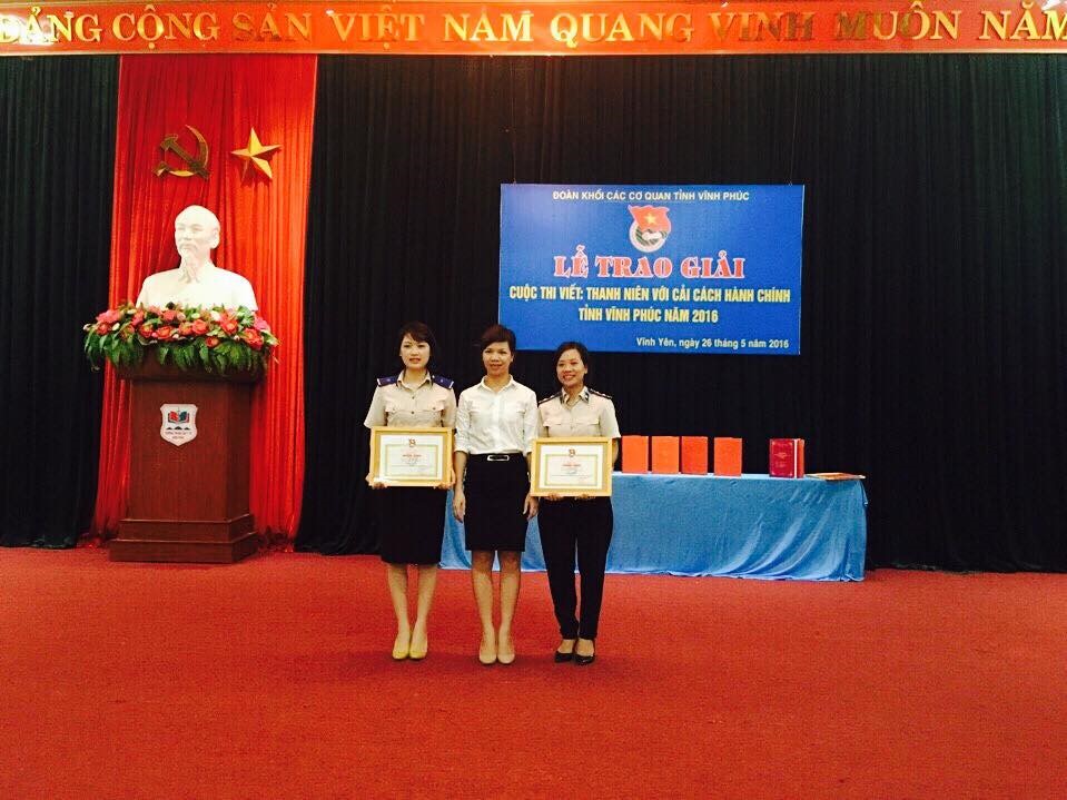 Chi đoàn Cục THADS tỉnh Vĩnh Phúc Đạt giải Nhì cuộc thi “Thanh niên với cải cách hành chính năm 2016