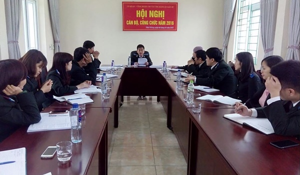 Chi cục Thi hành án dân sự huyện Vĩnh Tường tổ chức Hội nghị cán bộ, công chức năm 2016