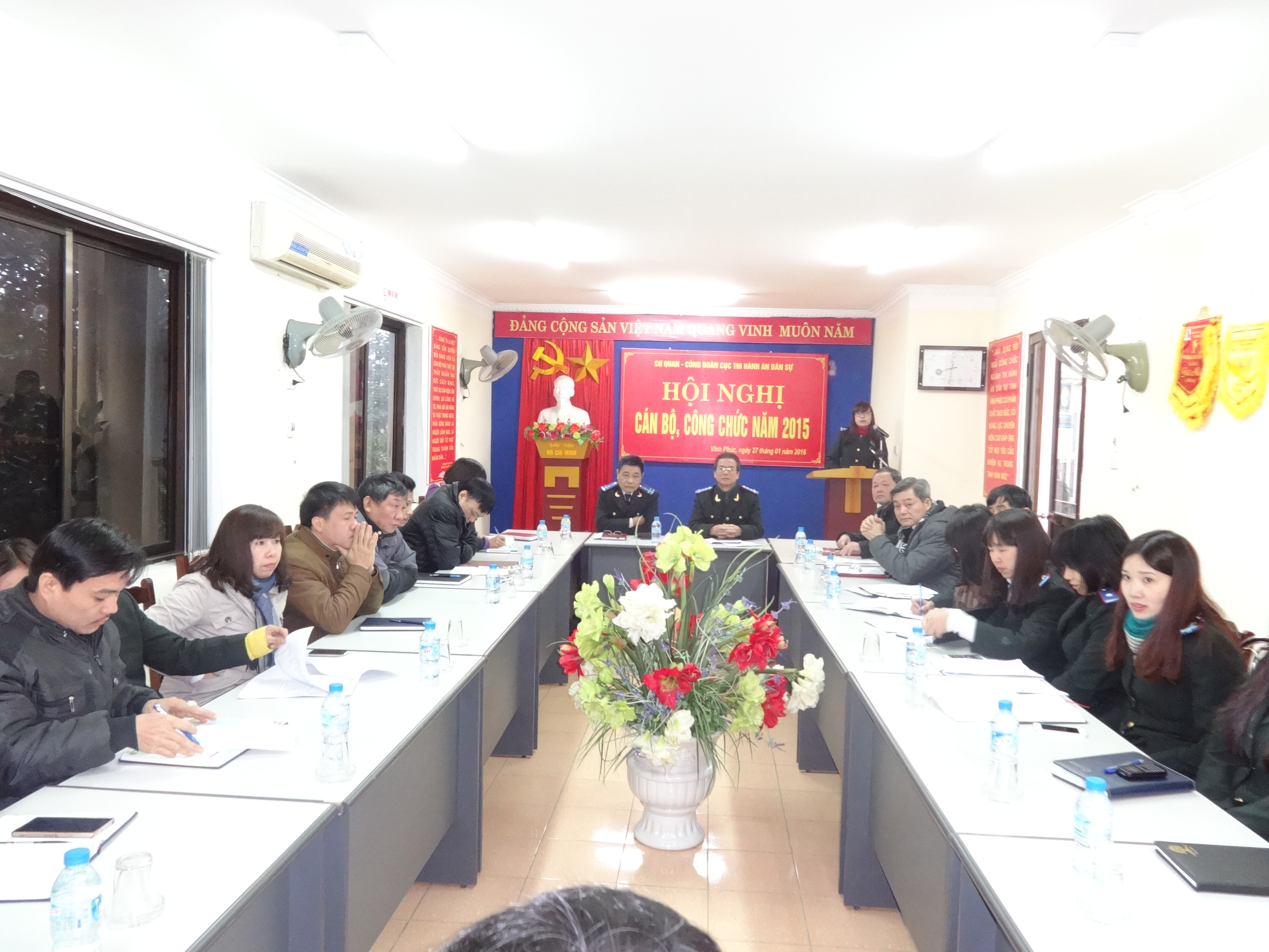 Cục Thi hành án dân sự tỉnh Vĩnh Phúc tổ chức Hội nghị cán bộ, công chức năm 2015