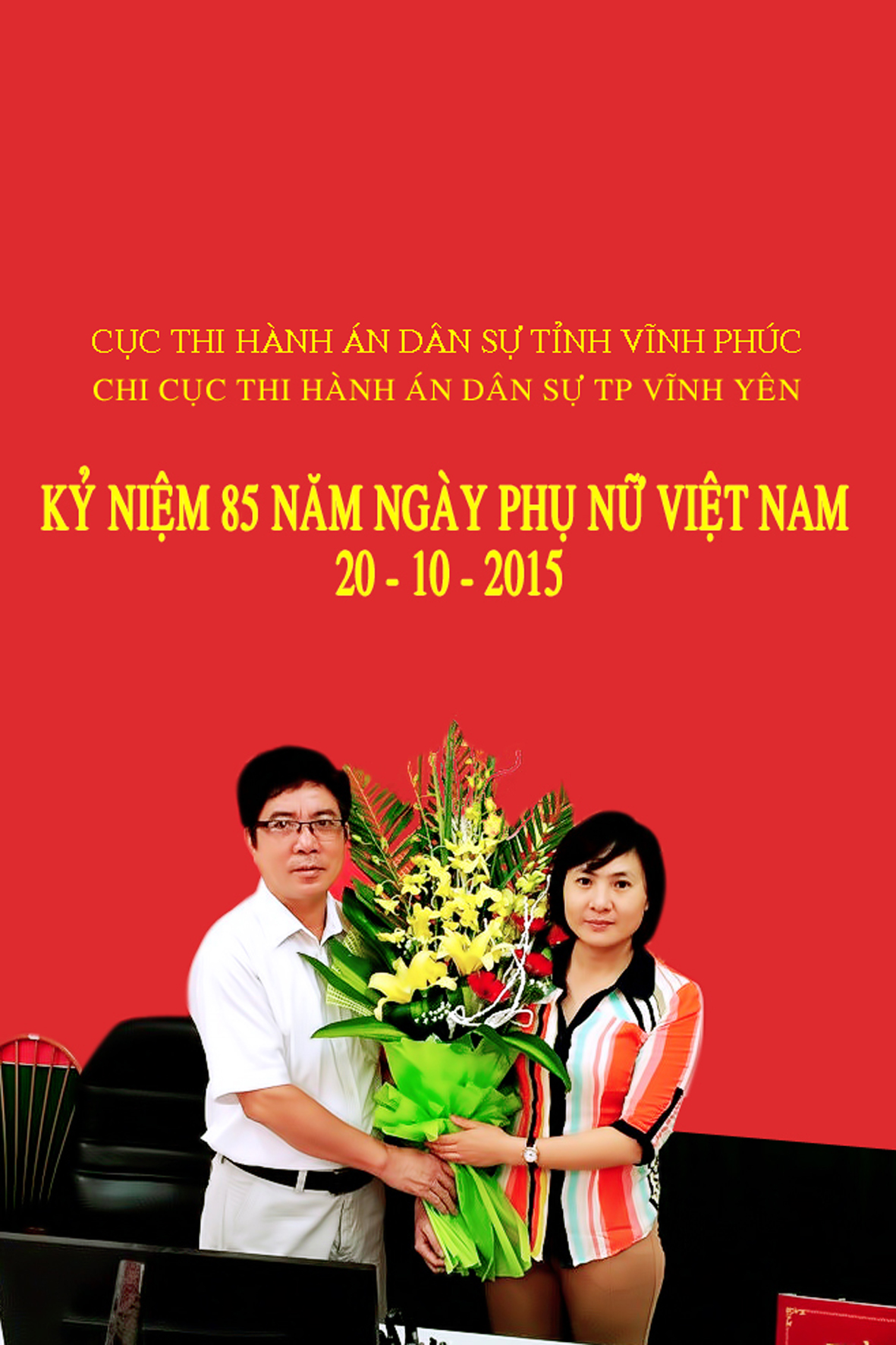 Công đoàn Chi cục thi hành án dân sự TP Vĩnh Yên tổ chức Lễ kỷ niệm 85 năm Ngày thành lập Hội Liên hiệp Phụ nữ Việt Nam