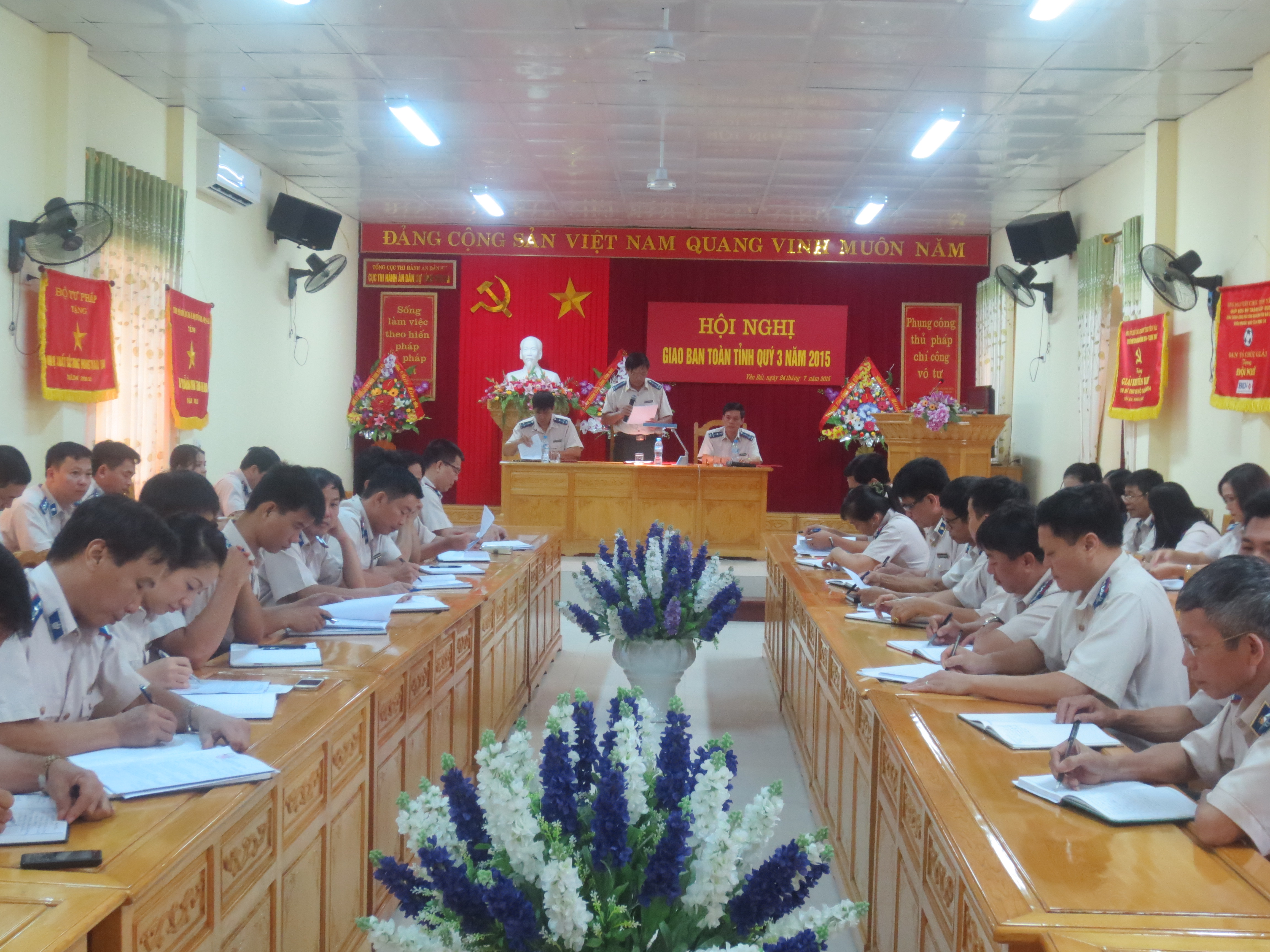 Cục Thi hành án dân sự tỉnh Yên Bái tổ chức Hội nghị Giao ban toàn tỉnh quý III năm 2015