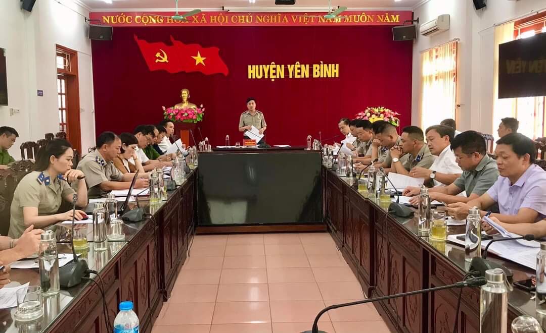 Đoàn kiểm tra Ban Chỉ đạo Công tác Thi hành án dân sự tỉnh Yên Bái làm việc tại Ban Chỉ đạo Thi hành án dân sự huyện Yên Bình