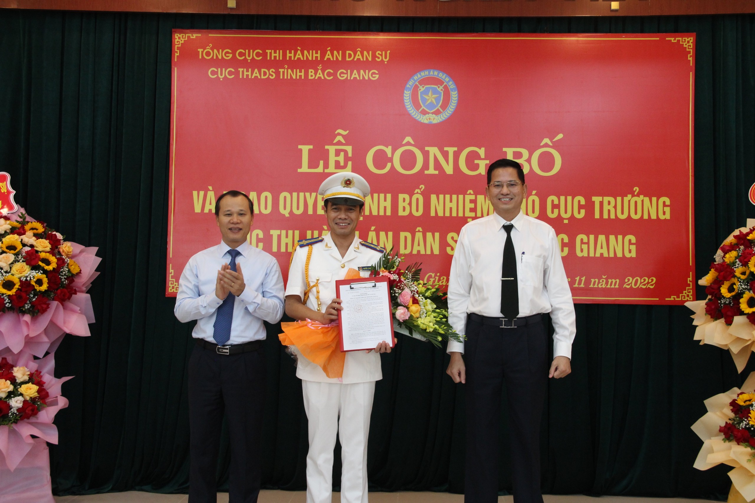 Cục THADS tỉnh Bắc Giang tổ chức Lễ công bố và trao Quyết định bổ nhiệm Phó Cục trưởng