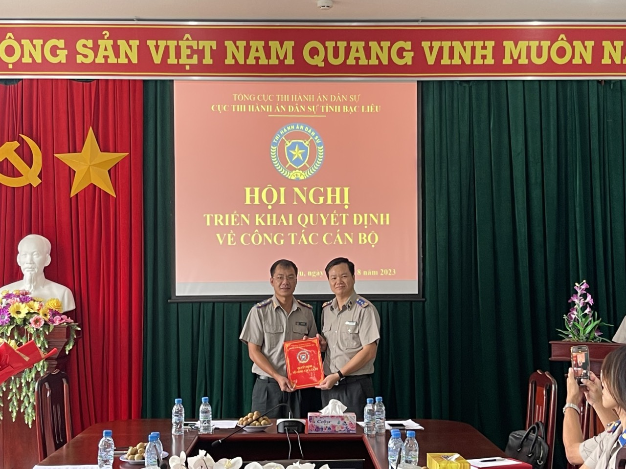 Biệt phái Phó Cục trưởng Cục THADS tỉnh Nam Định đến công tác tại Cục Thi hành án dân sự tỉnh Bạc Liêu