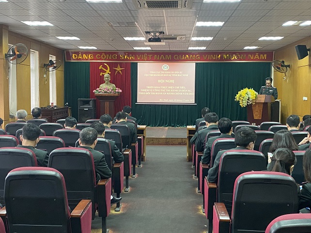 Cục Thi hành án dân sự (THADS) tỉnh Bắc Ninh tổ chức Hội nghị triển khai thực hiện chỉ tiêu, nhiệm vụ năm công tác THADS năm 2022