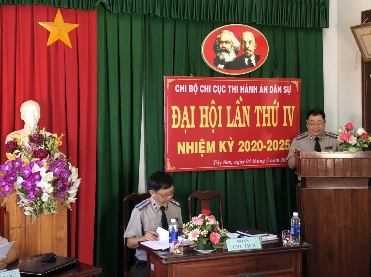 Chi cục Thi hành án dân sự huyện Tây Sơn tổ chức Đại hội Chi bộ lần thứ IV, nhiệm kỳ 2020-2025