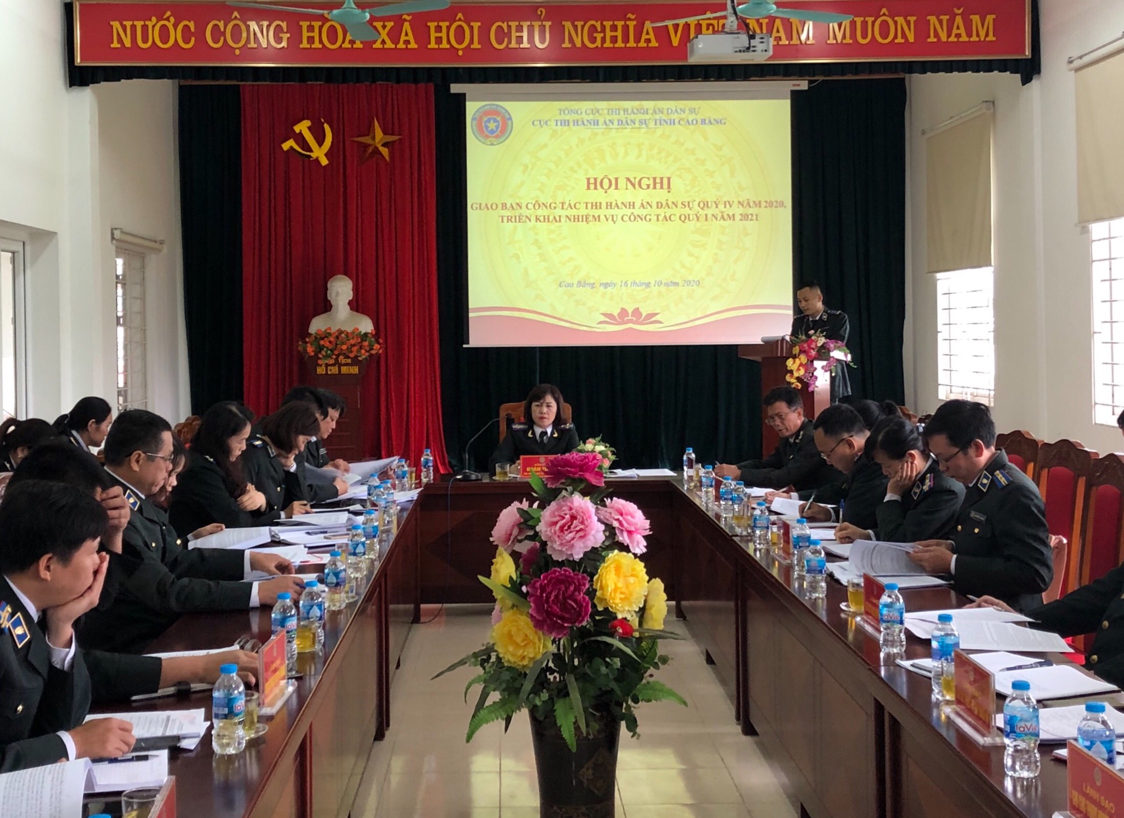 Cục Thi hành án dân sự tỉnh Cao Bằng tổ chức Hội nghị giao ban quý IV năm 2020