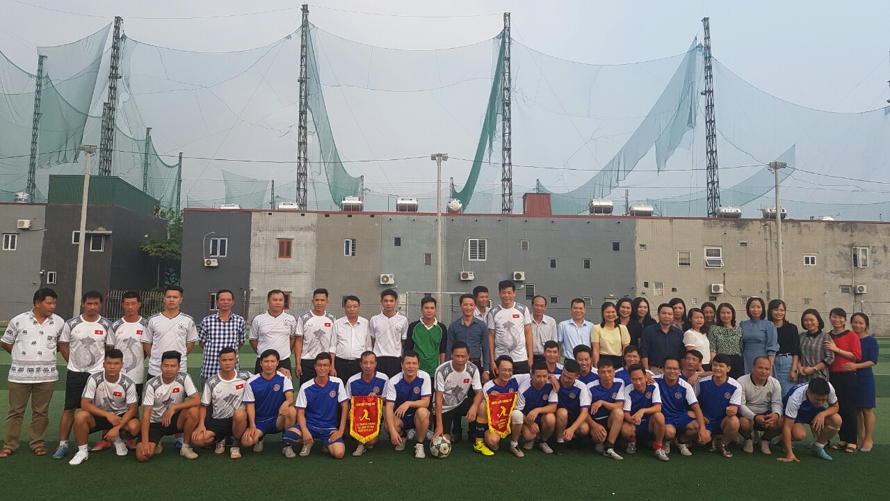 Giao hữu bóng đá giữa Chi đoàn Cục THADS tỉnh Hải Dương với Chi Đoàn thanh niên Cục THADS tỉnh Yên Bái