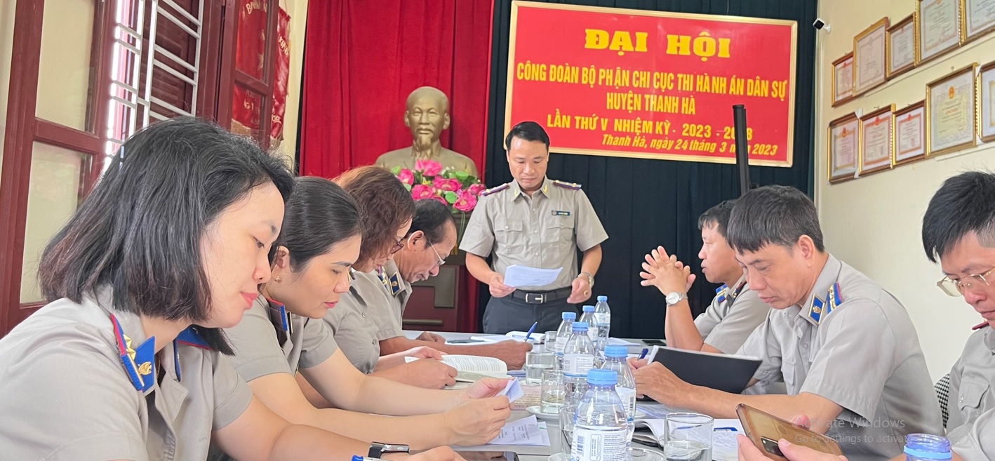 Cục THADS tỉnh Hải Dương  kiểm tra toàn diện đối với Chi cục THADS huyện Thanh Hà
