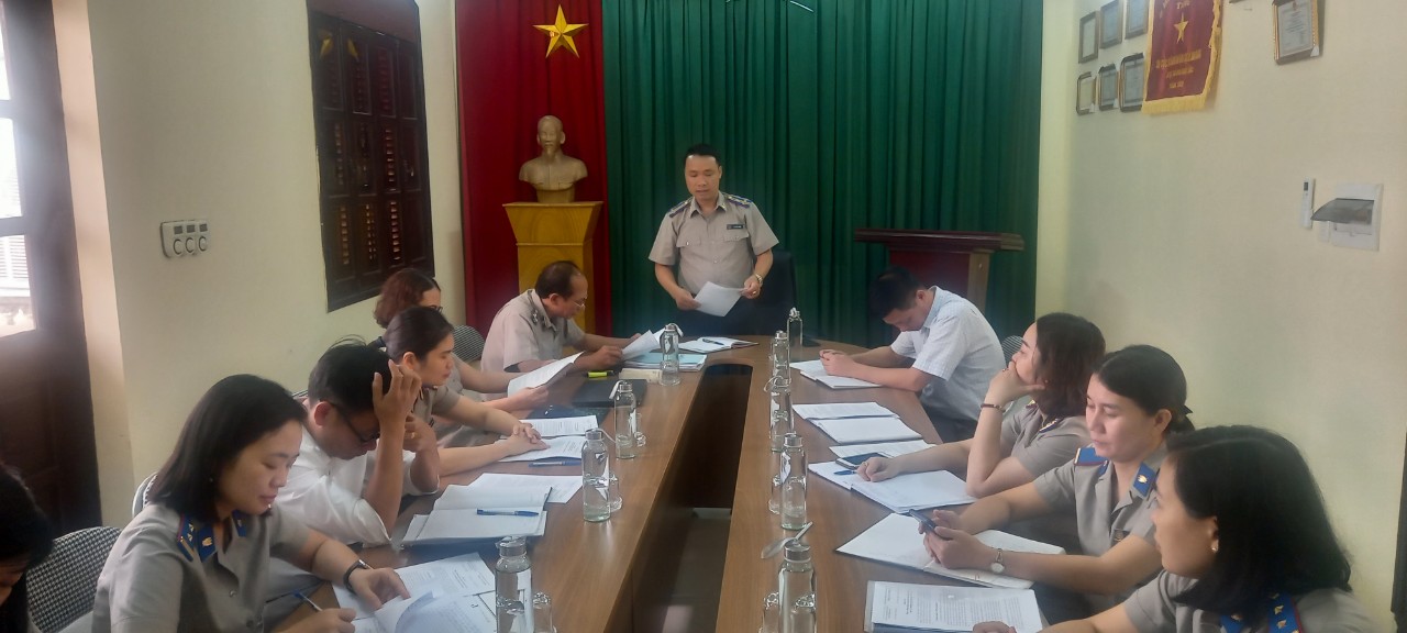 Cục Thi hành án dân sự tỉnh Hải Dương  kiểm tra công tác thi hành án dân sự tại Chi cục Thi hành án dân sự huyện Ninh Giang