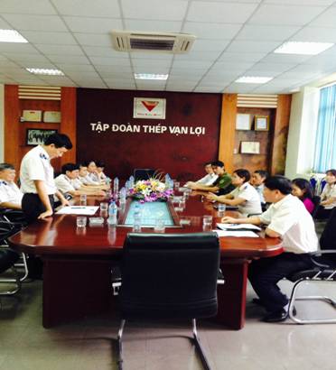 Chi cục thi hành án dân sự huyện An Dương tổ chức khảo sát tài sản của Công ty cổ phần Khí công nghiệp Vạn Lợi