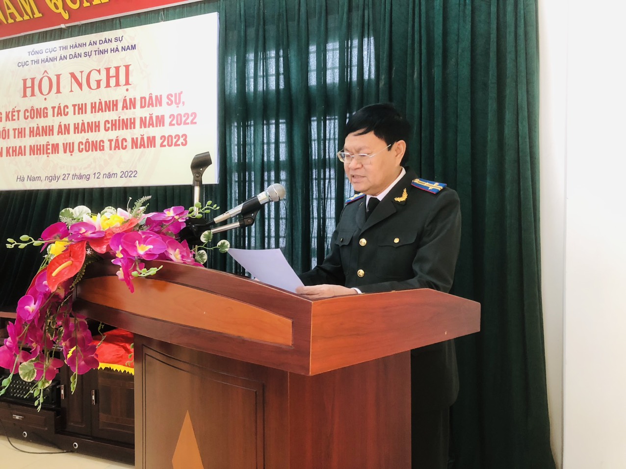 Cục THADS tỉnh Hà Nam tổ chức Hội nghị triển khai công tác THADS, theo dõi THAHC năm 2023.