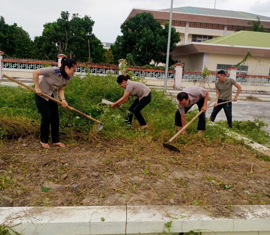 Chi cục Thi hành án dân sự huyện Cam Lâm tổ chức phát động ngày “Tết trồng cây”.